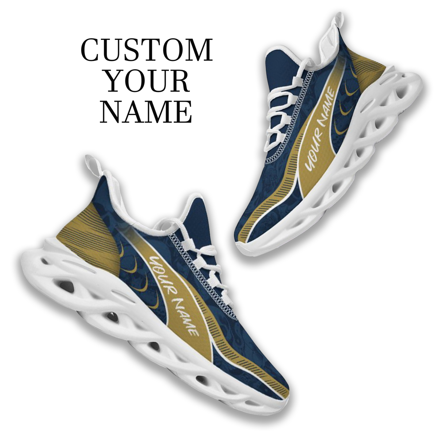 Max Sowl-25-cy-South Bend-5-2, Personalized Notre Dame Fighting Irish Custom Max Sowl Shoes, Patriotic Running Sneakers, Custom Comfortable Walking Shoes