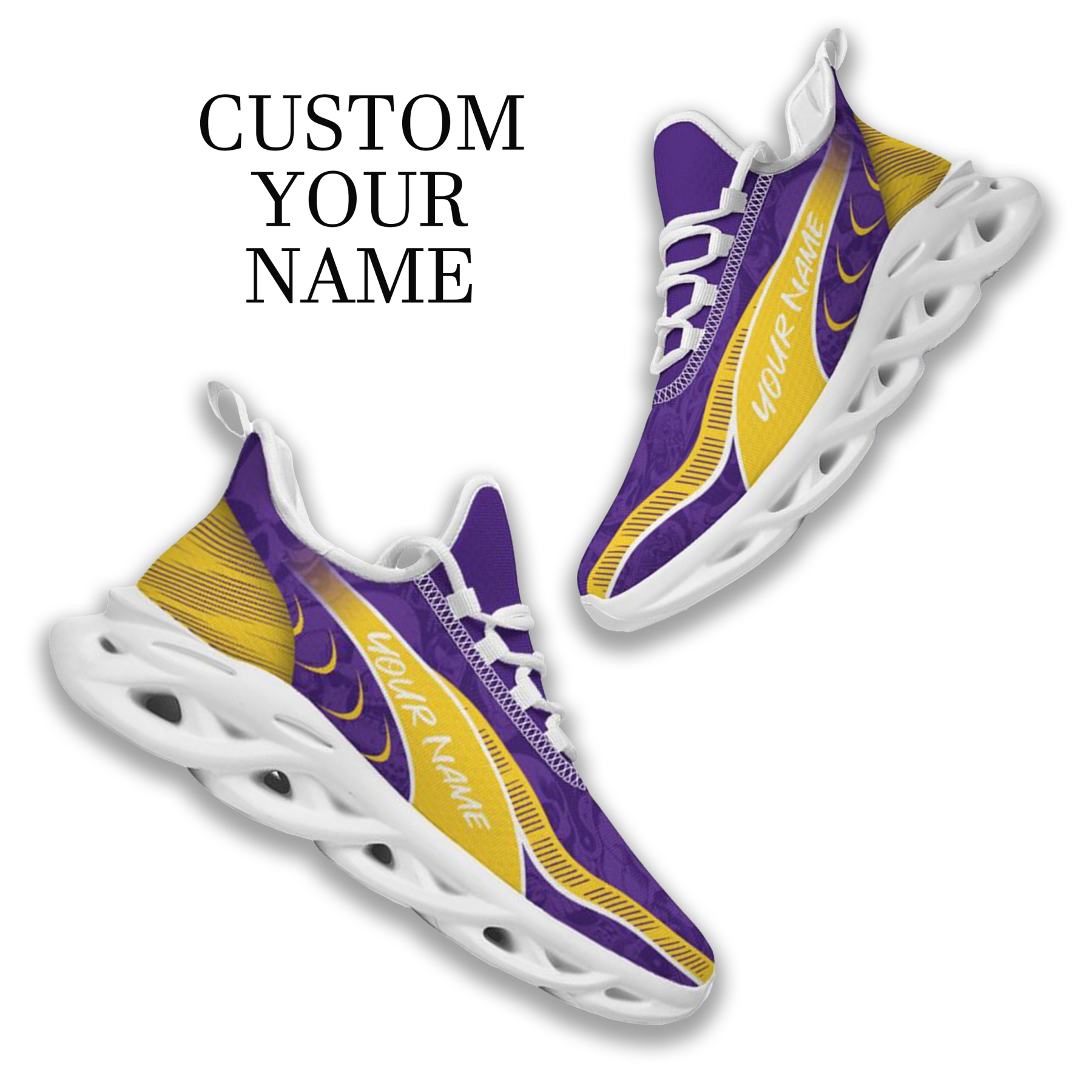Max Sowl-25-cy-Baton Rouge-6-2, Personalized LSU Tigers Custom Max Sowl Shoes, Patriotic Running Sneakers, Custom Comfortable Walking Shoes
