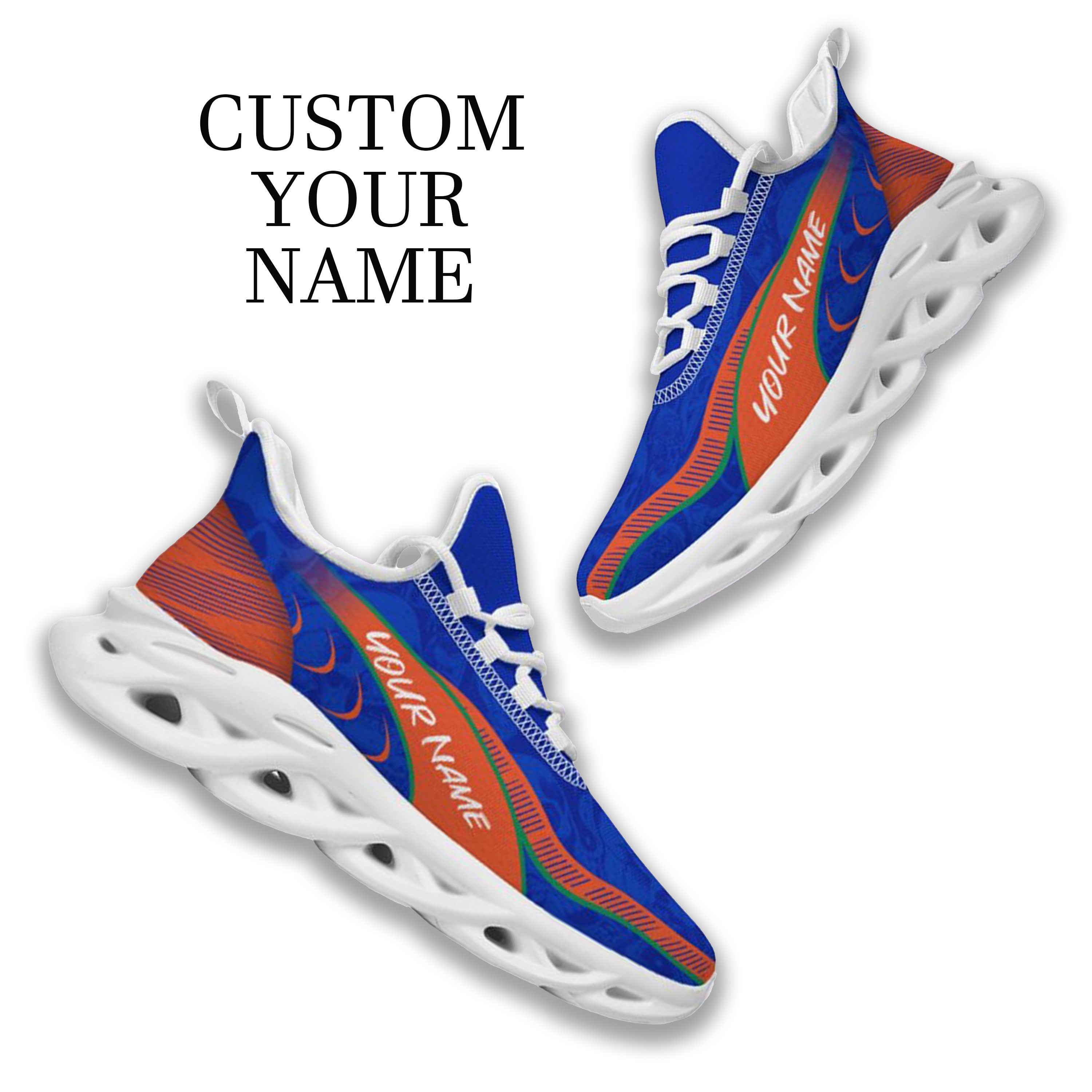 Max Sowl-25-cy-Gainesville-7-2, Personalized Florida Gators Custom Max Sowl Shoes, Patriotic Running Sneakers, Custom Comfortable Walking Shoes