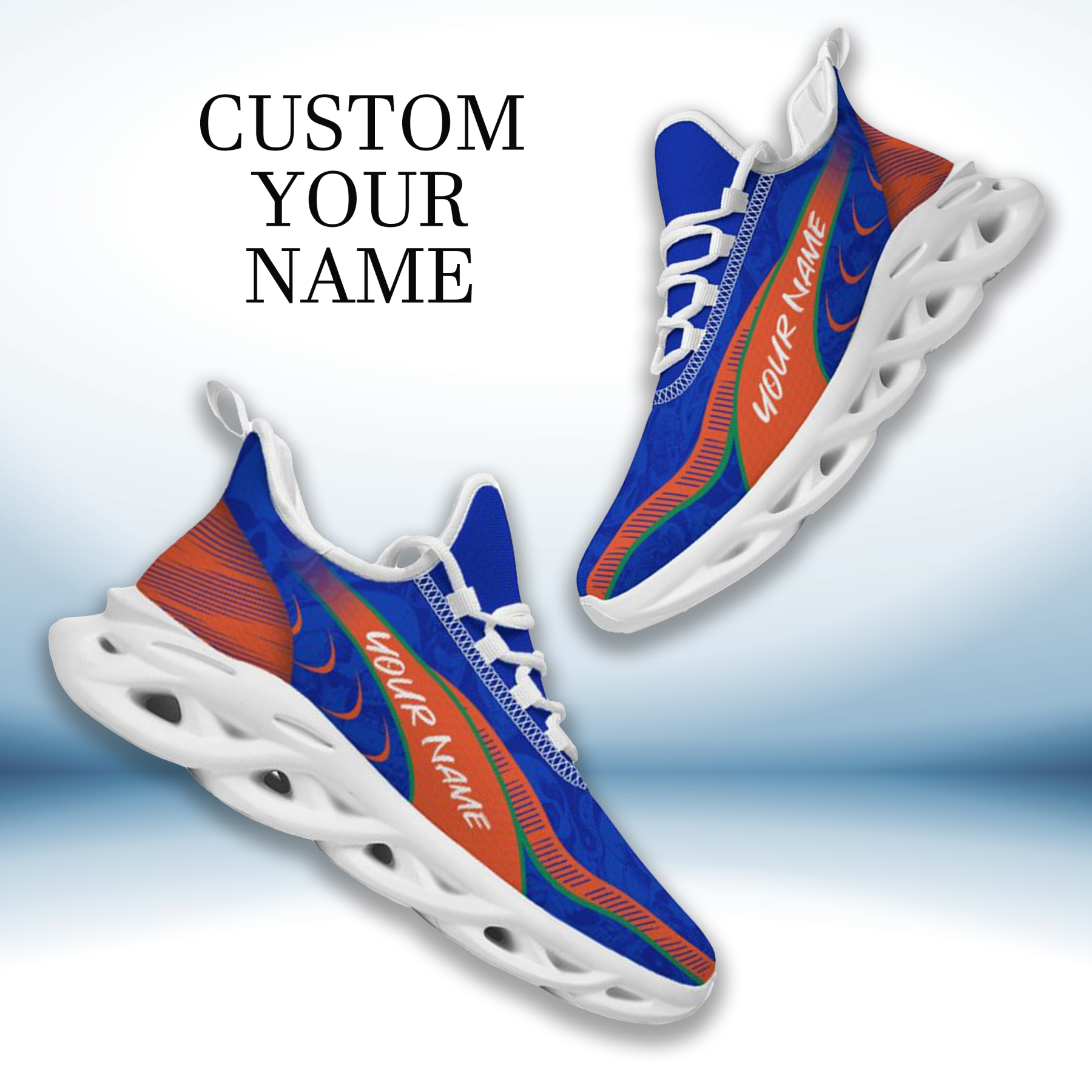 Max Sowl-25-cy-Gainesville-7-2, Personalized Florida Gators Custom Max Sowl Shoes, Patriotic Running Sneakers, Custom Comfortable Walking Shoes