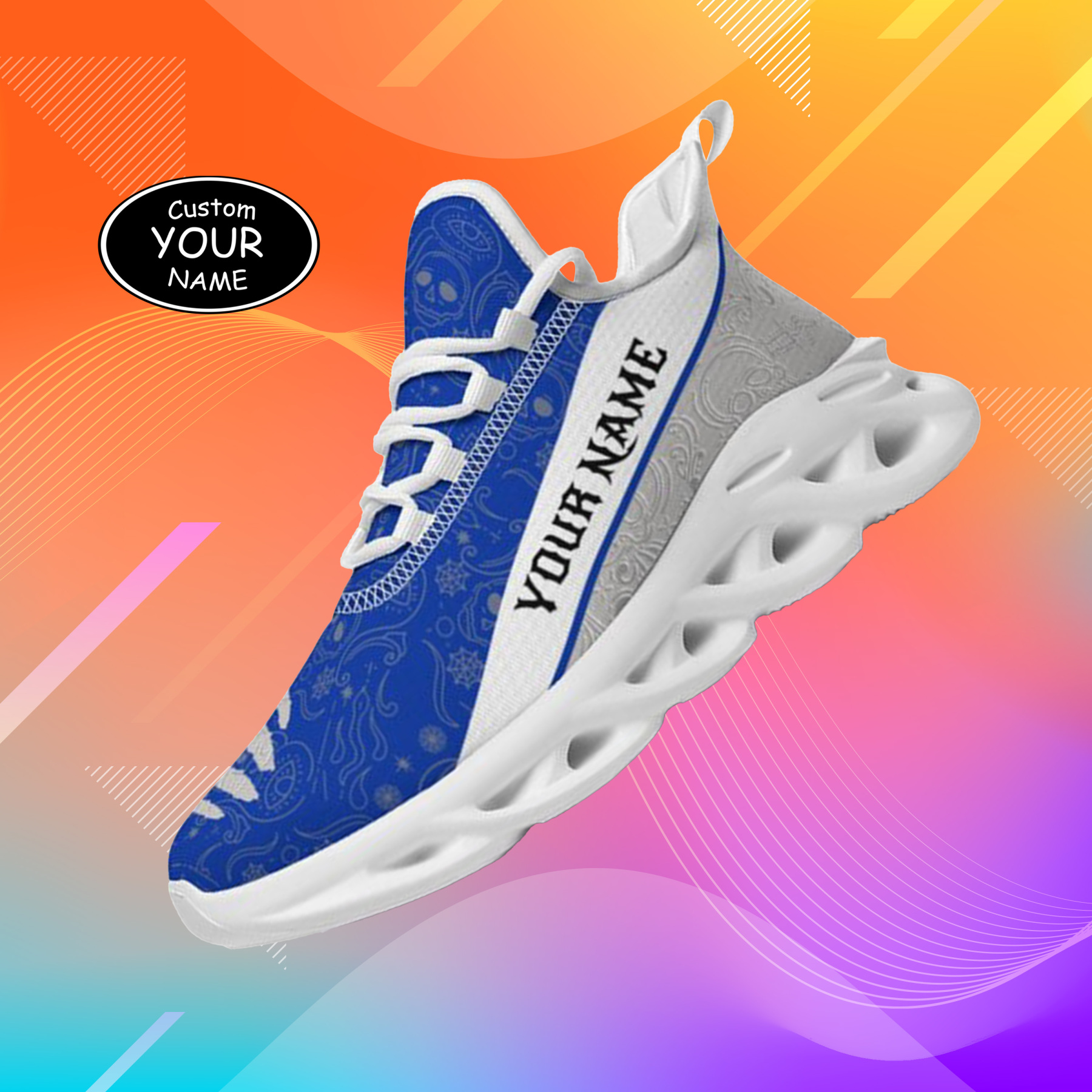 Personalized Kentucky Wildcats Custom Max Sowl Shoes, Patriotic Running Sneakers, Custom Comfortable Walking Shoes