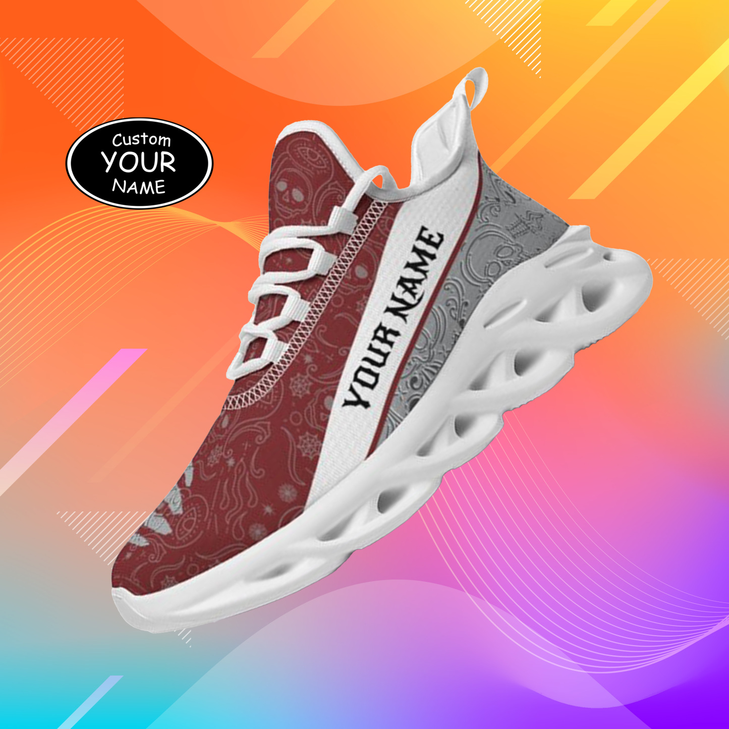 Personalized Texas A&M Aggies Custom Max Sowl Shoes, Patriotic Running Sneakers, Custom Comfortable Walking Shoes