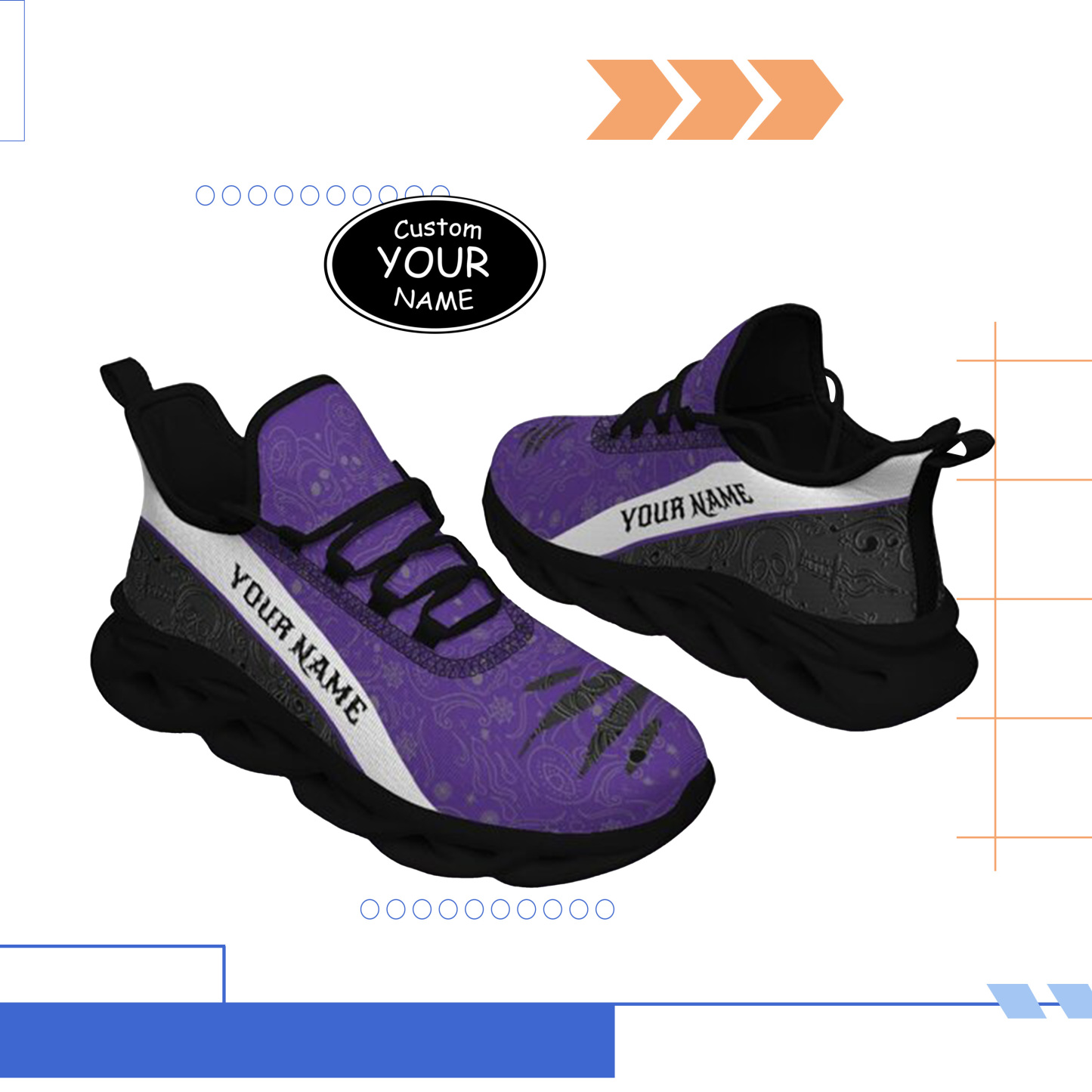 Max Sowl-25-yy-Evanston-21-2, Personalized Northwestern Wildcats Custom Max Sowl Shoes, Patriotic Running Sneakers, Custom Comfortable Walking Shoes