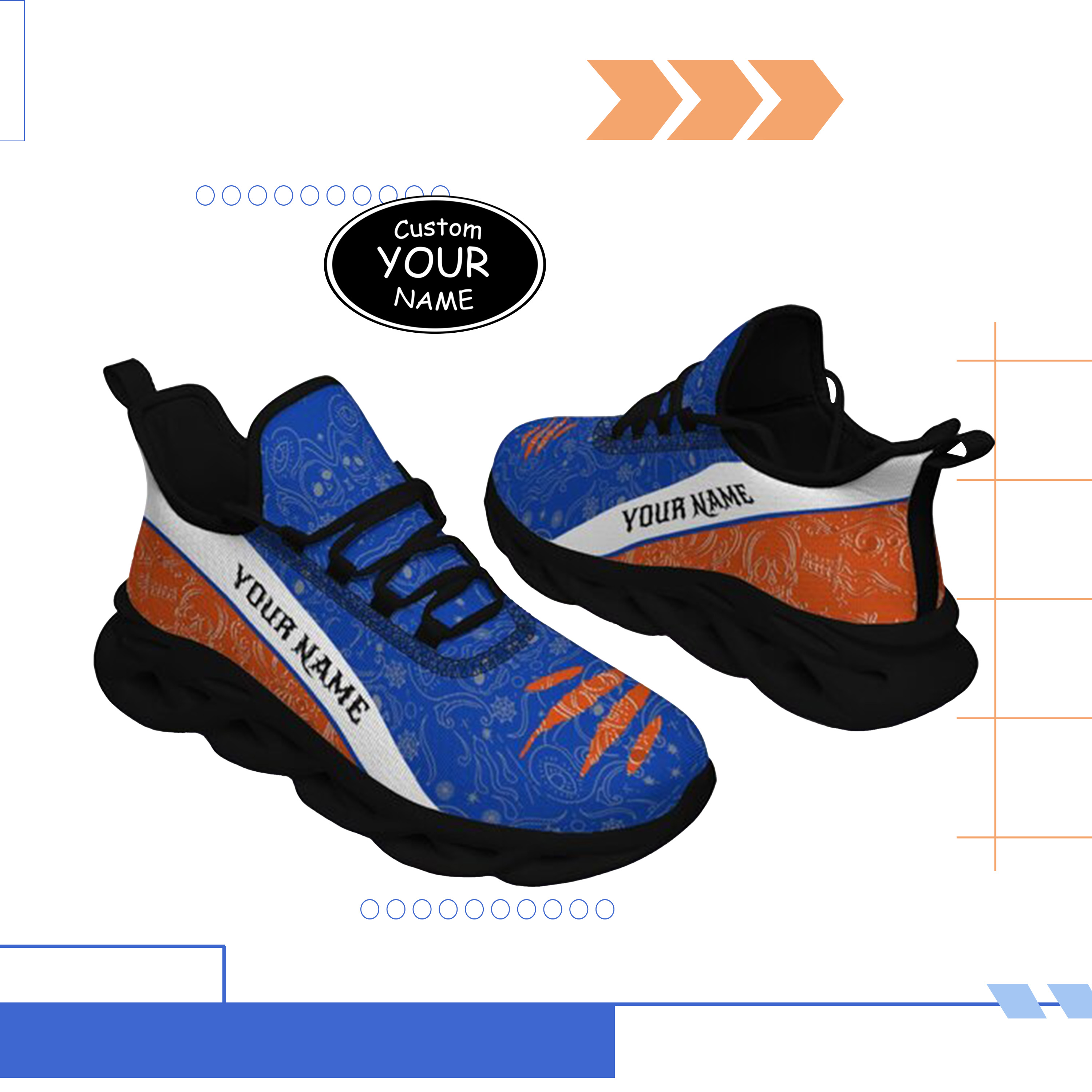 Max Sowl-25-yy-Boise-23-2, Personalized Boise State Broncos Custom Max Sowl Shoes, Patriotic Running Sneakers, Custom Comfortable Walking Shoes