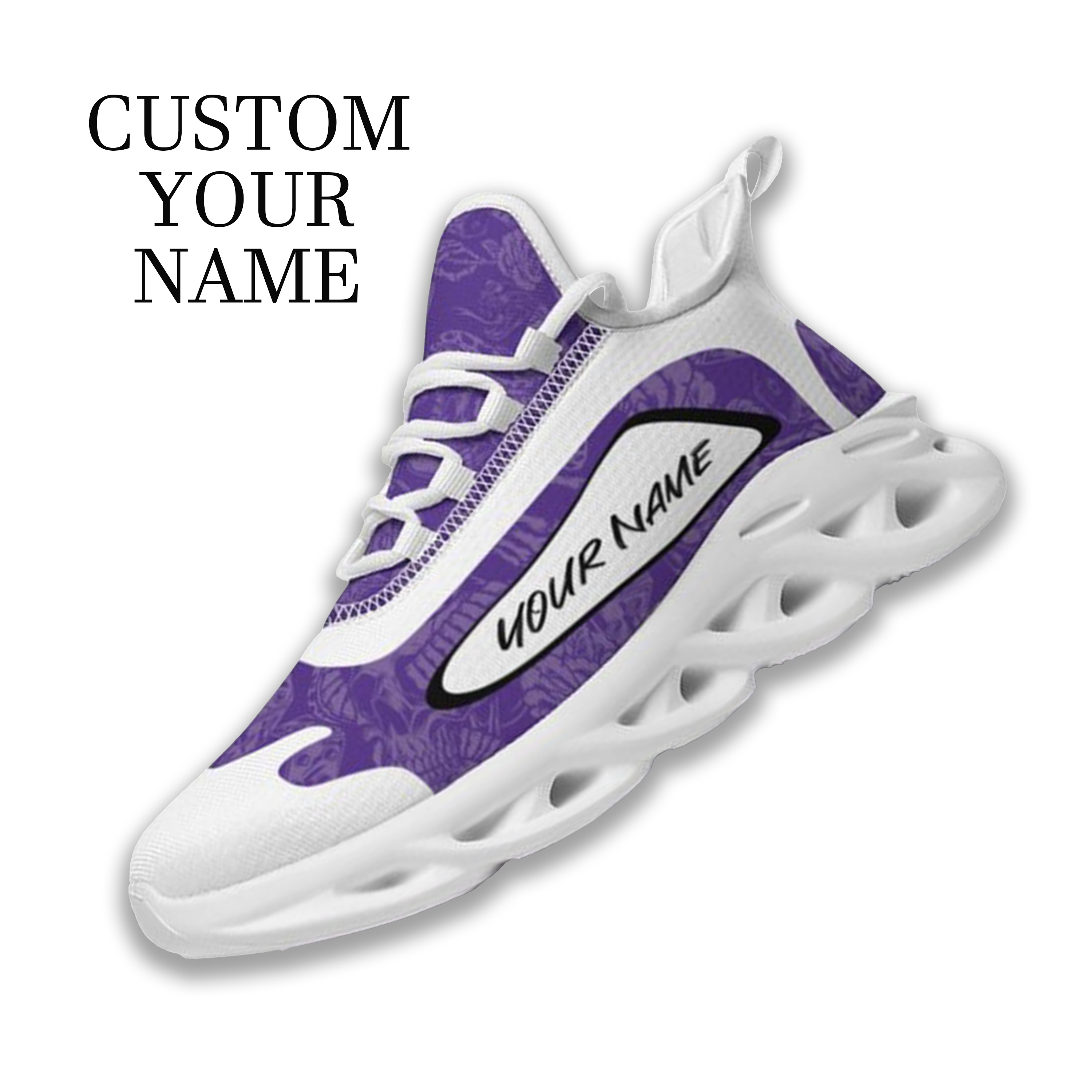 Max Sowl-25-cy-Evanston-21-3, Personalized Northwestern Wildcats Custom Max Sowl Shoes, Patriotic Running Sneakers, Custom Comfortable Walking Shoes