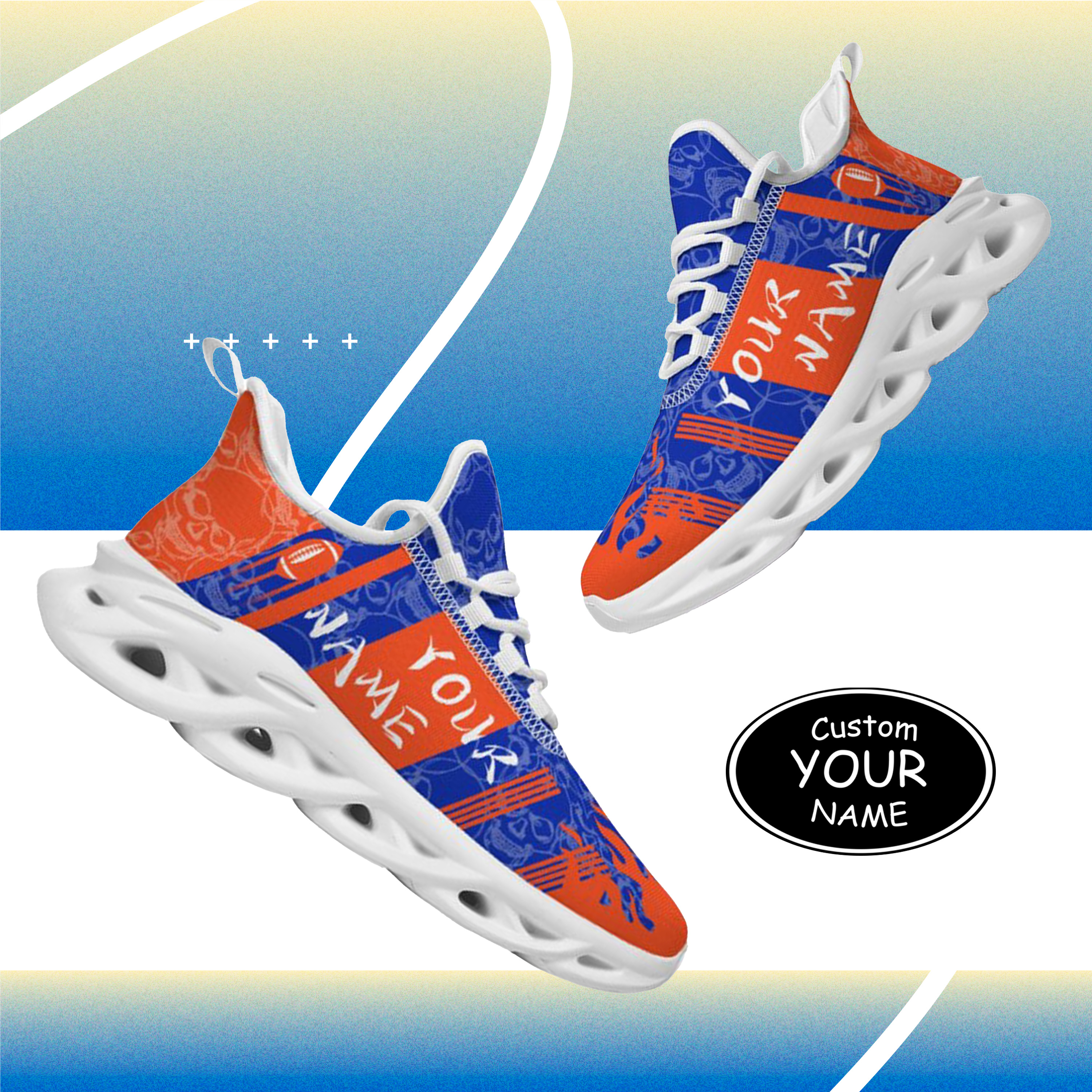 Max Sowl-25-yy-Gainesville-7-3, Personalized Florida Gators Custom Max Sowl Shoes, Patriotic Running Sneakers, Custom Comfortable Walking Shoes