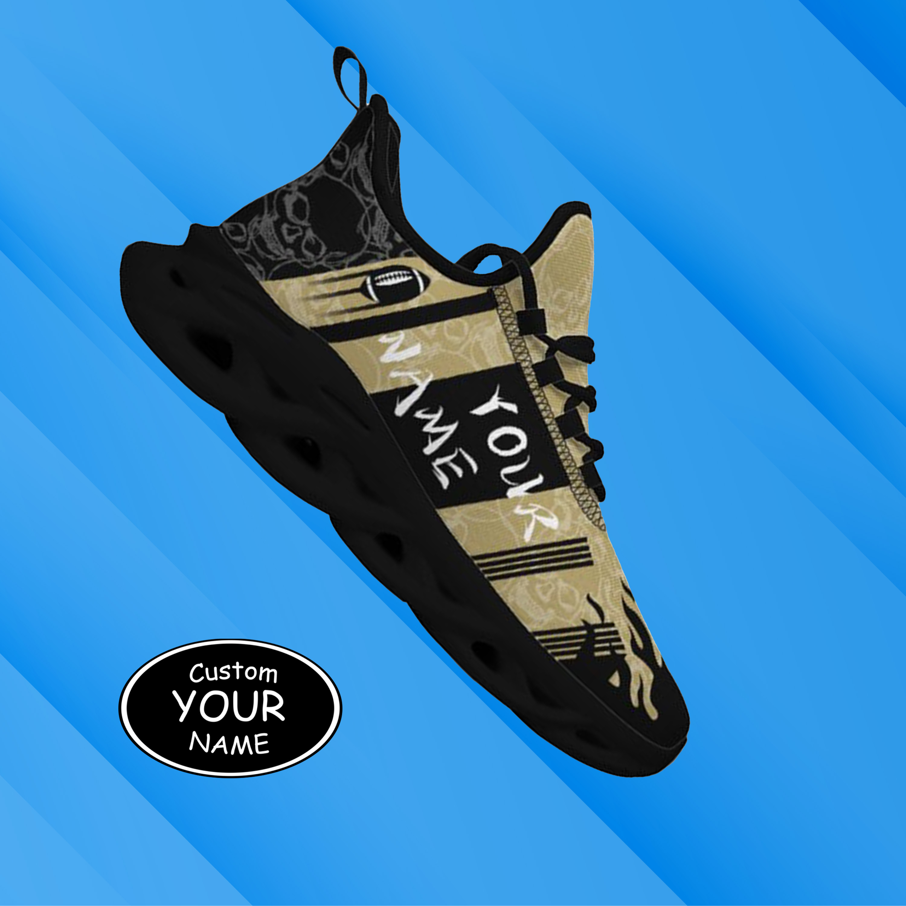 Max Sowl-25-yy-Orlando-11-3, Personalized UCF Knights Custom Max Sowl Shoes, Patriotic Running Sneakers, Custom Comfortable Walking Shoes