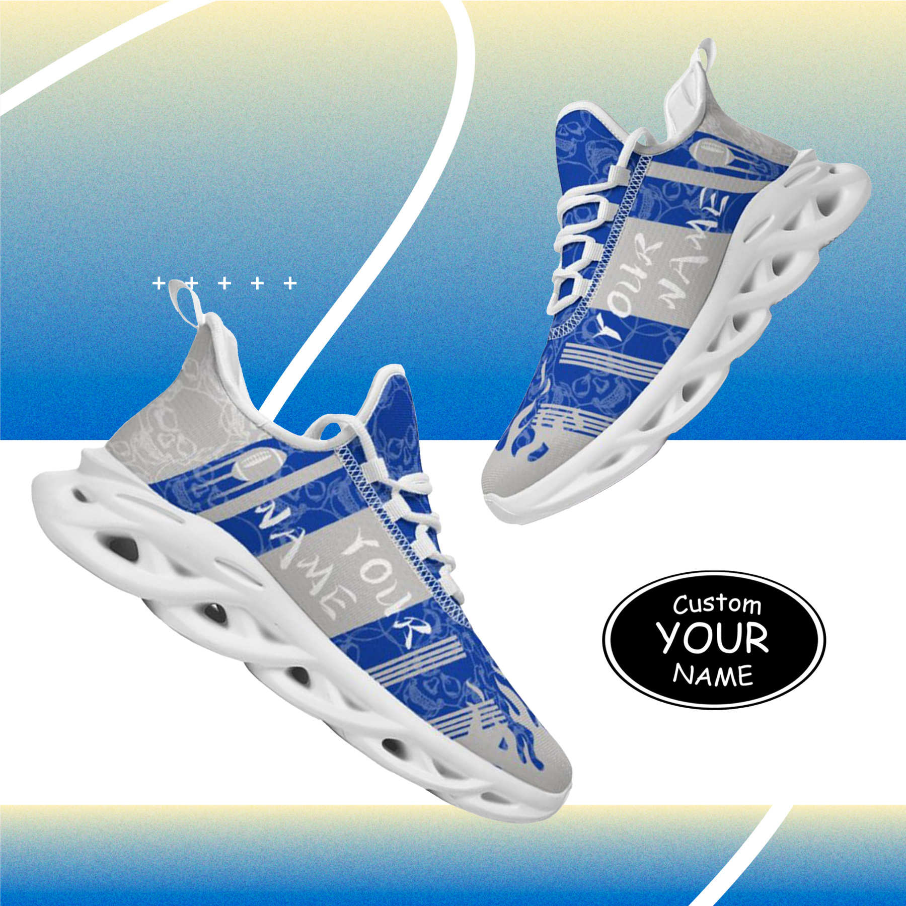 Personalized Kentucky Wildcats Custom Max Sowl Shoes, Patriotic Running Sneakers, Custom Comfortable Walking Shoes