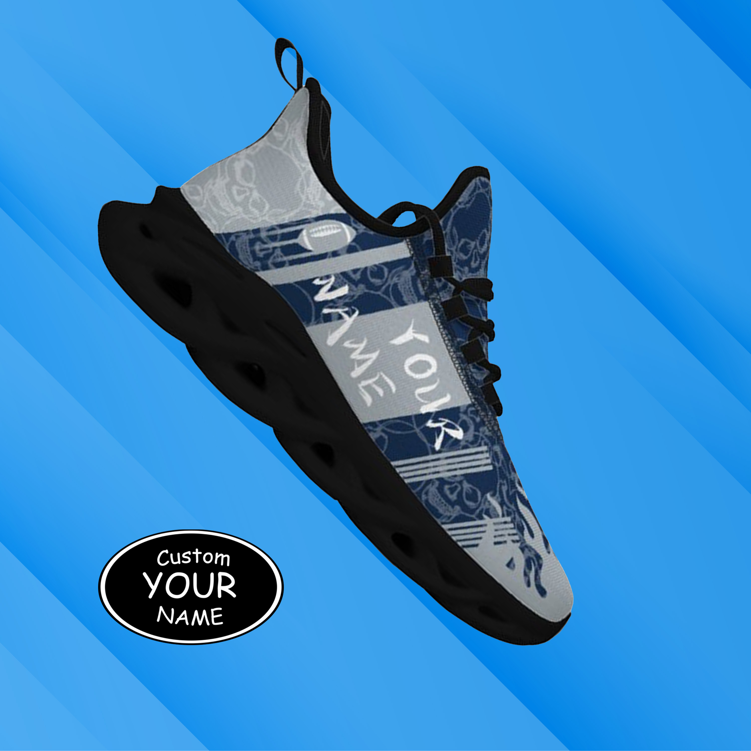 Max Sowl-25-yy-State College-17-3, Personalized Penn State Nittany Lions Custom Max Sowl Shoes, Patriotic Running Sneakers, Custom Comfortable Walking Shoes