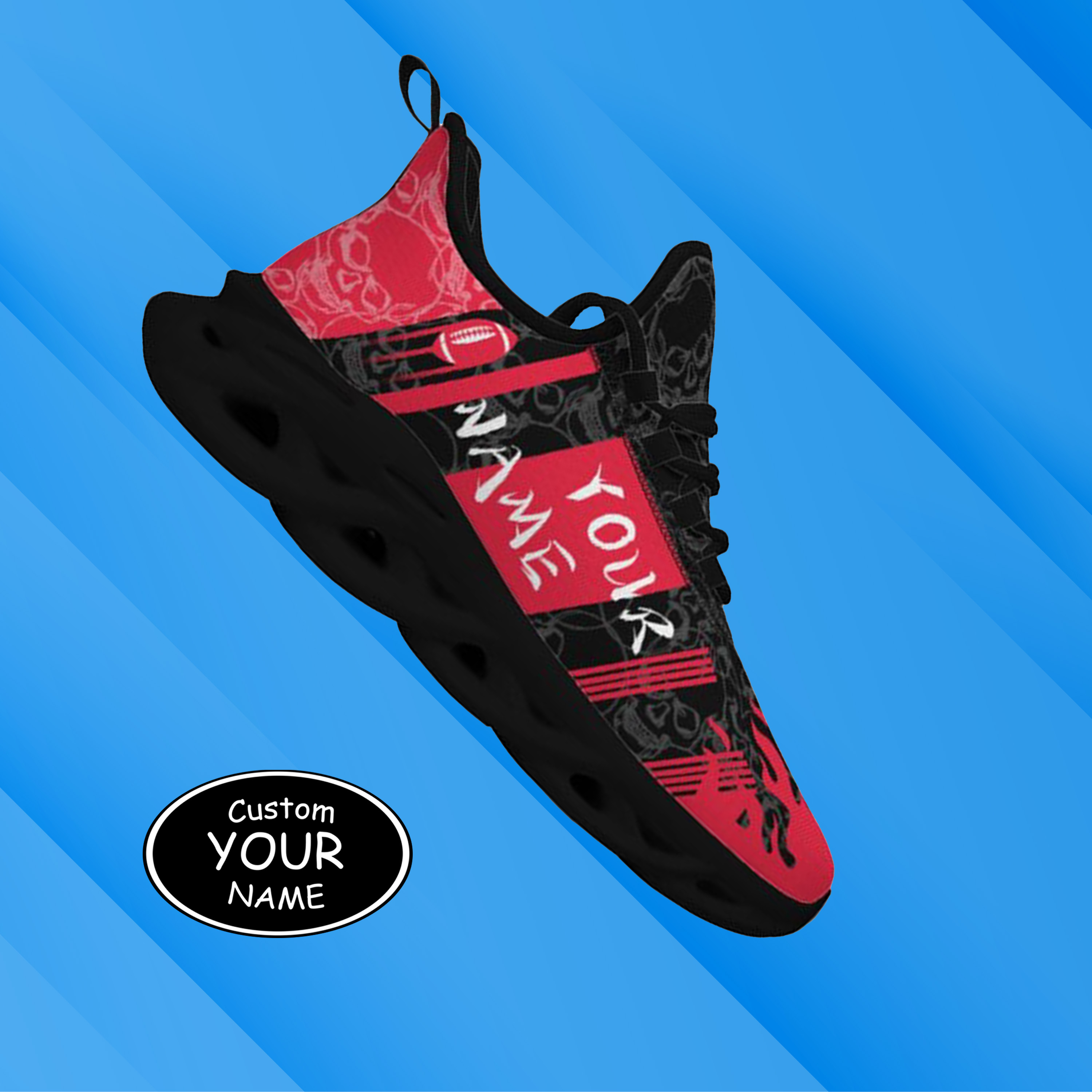 Max Sowl-25-yy-Cincinnati-24-3, Personalized Cincinnati Bearcats Custom Max Sowl Shoes, Patriotic Running Sneakers, Custom Comfortable Walking Shoes