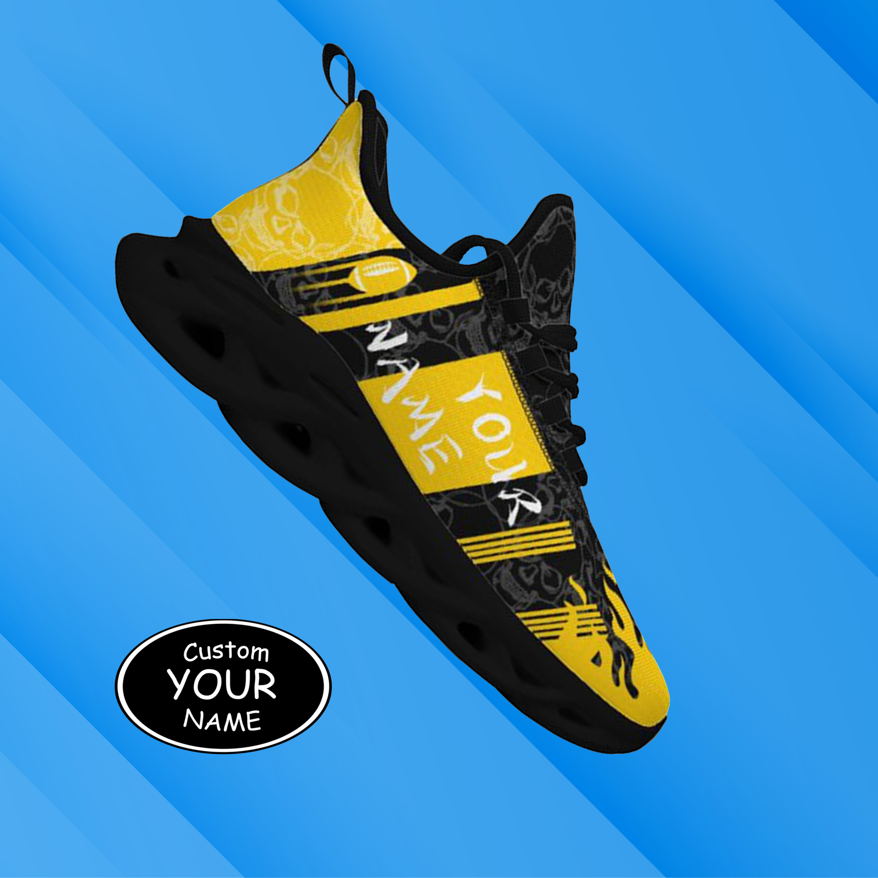 Max Sowl-25-yy-Iowa City-25-3, Personalized Iowa Hawkeyes Custom Max Sowl Shoes, Patriotic Running Sneakers, Custom Comfortable Walking Shoes