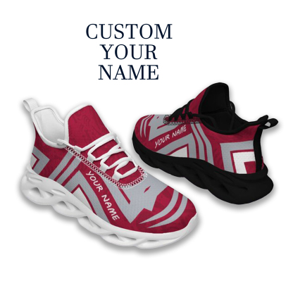 Max Sowl-25-cy-Tuscaloosa-2-4, Personalized Alabama Crimson Tide Custom Max Sowl Shoes, Personalized Sport Footwear, Custom Color-Blocked Running Shoes