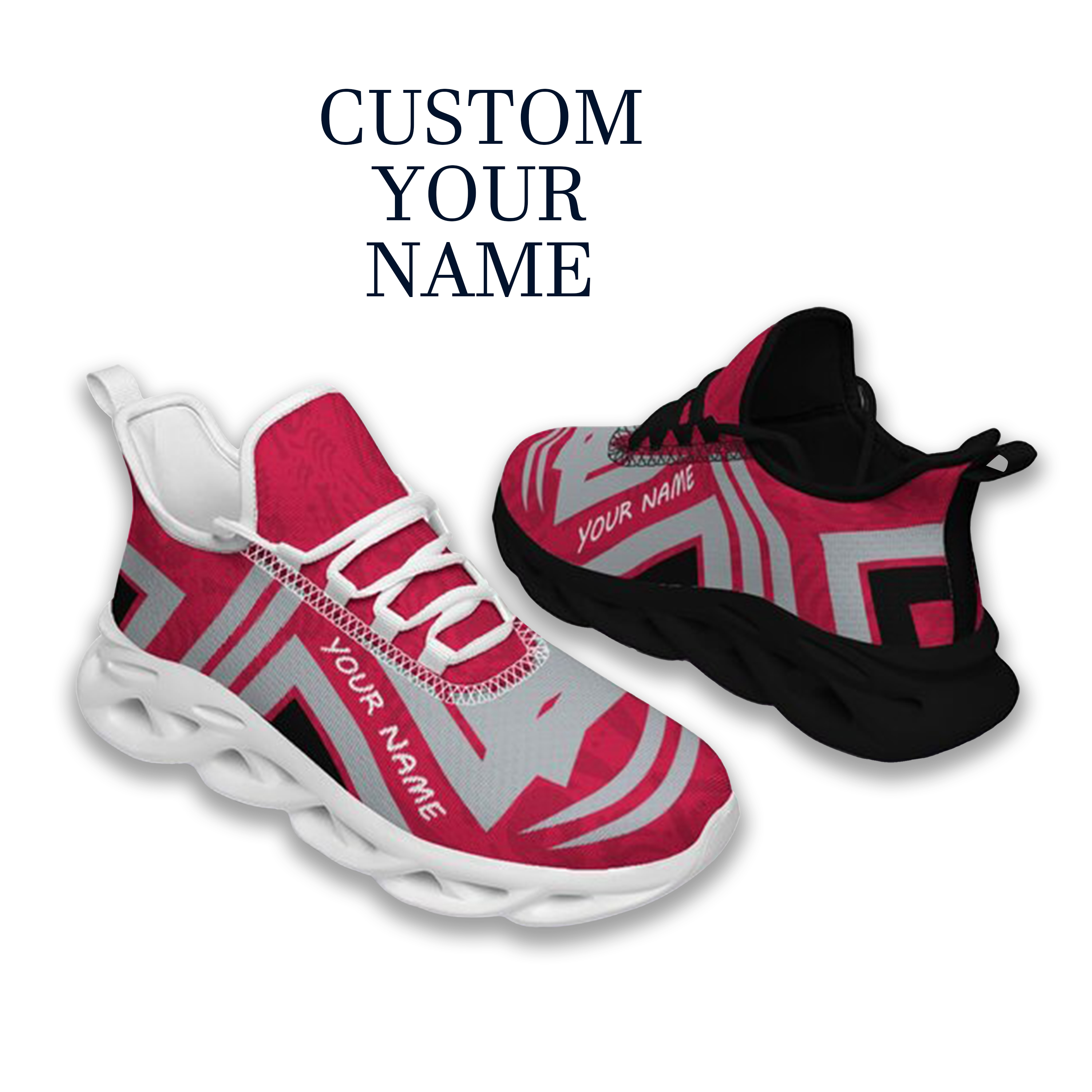 Max Sowl-25-cy-Columbus-3-4, Personalized Ohio State Buckeyes Custom Max Sowl Shoes, Personalized Sport Footwear, Custom Color-Blocked Running Shoes