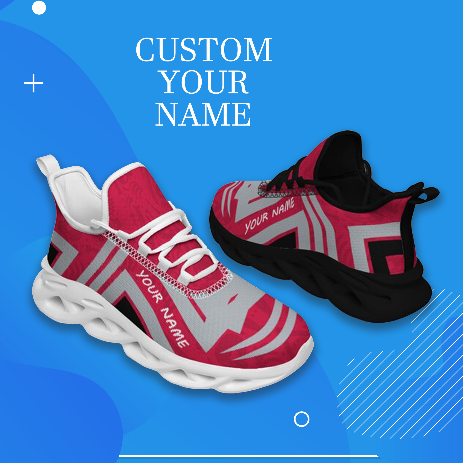 Personalized Ohio State Buckeyes Custom Max Sowl Shoes, Personalized Sport Footwear, Custom Color-Blocked Running Shoes