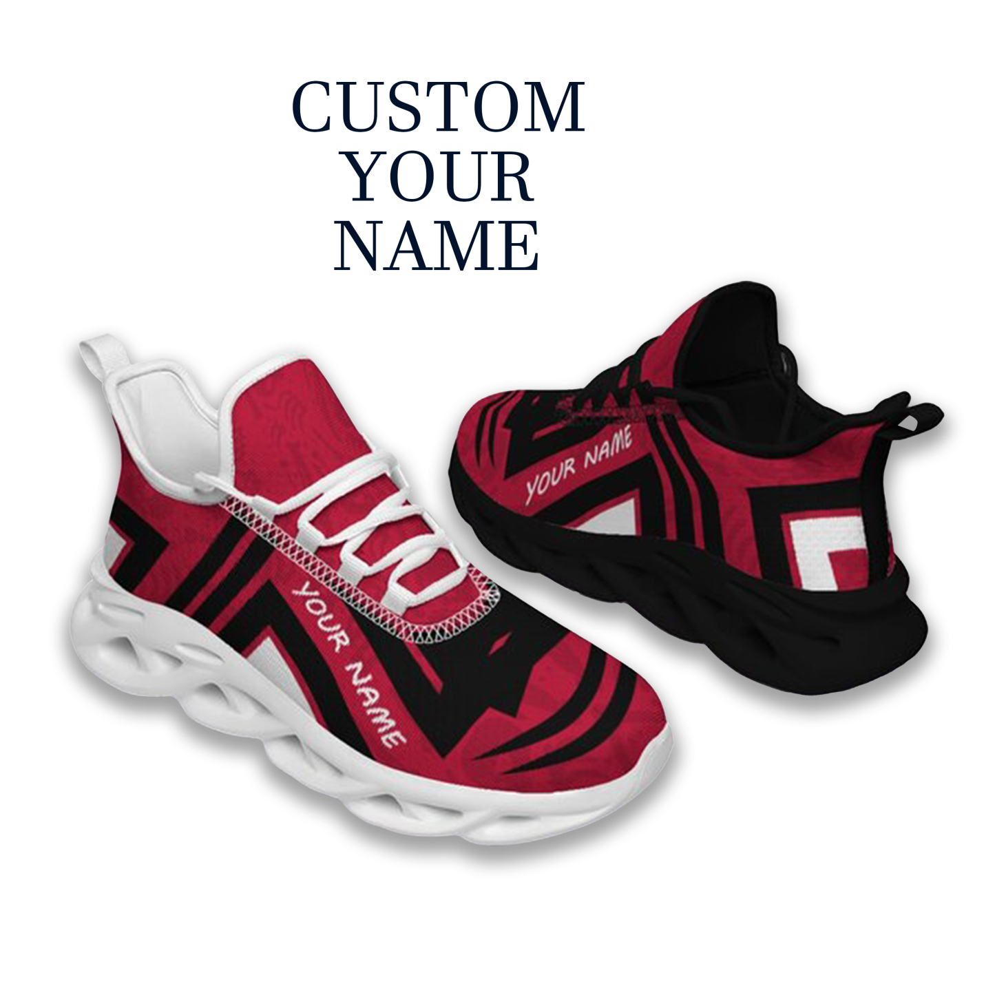 Max Sowl-25-cy-Athens-8-4, Personalized Georgia Bulldogs Custom Max Sowl Shoes, Personalized Sport Footwear, Custom Color-Blocked Running Shoes