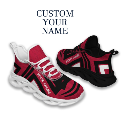 Max Sowl-25-cy-Athens-8-4, Personalized Georgia Bulldogs Custom Max Sowl Shoes, Personalized Sport Footwear, Custom Color-Blocked Running Shoes