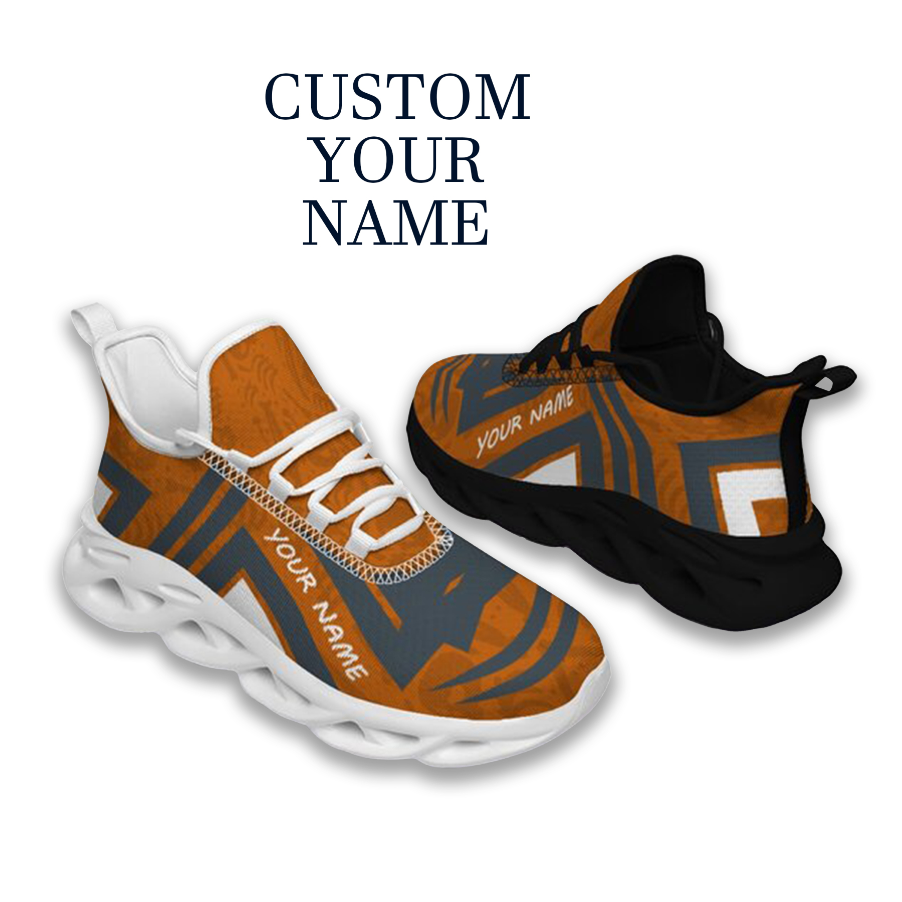 Max Sowl-25-cy-Austin-9-4, Personalized Texas Longhorns Custom Max Sowl Shoes, Personalized Sport Footwear, Custom Color-Blocked Running Shoes