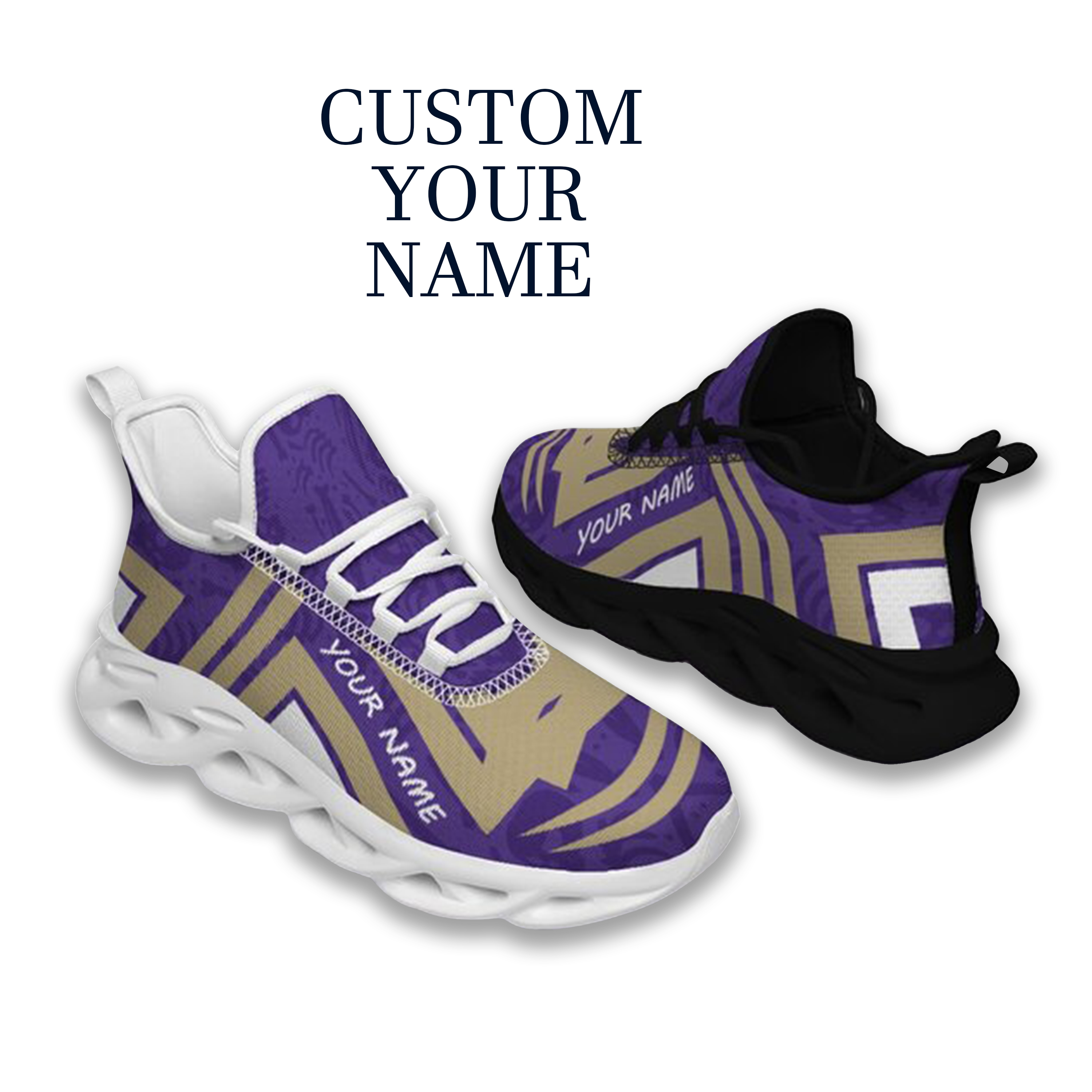 Max Sowl-25-cy-Seattle-13-4, Personalized Washington Huskies Custom Max Sowl Shoes, Personalized Sport Footwear, Custom Color-Blocked Running Shoes