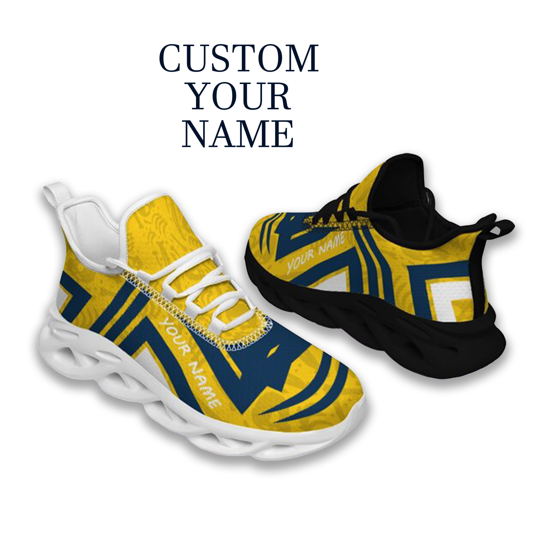 Max Sowl-25-cy-Ann Arbor-14-4, Personalized Michigan Wolverines Custom Max Sowl Shoes, Personalized Sport Footwear, Custom Color-Blocked Running Shoes