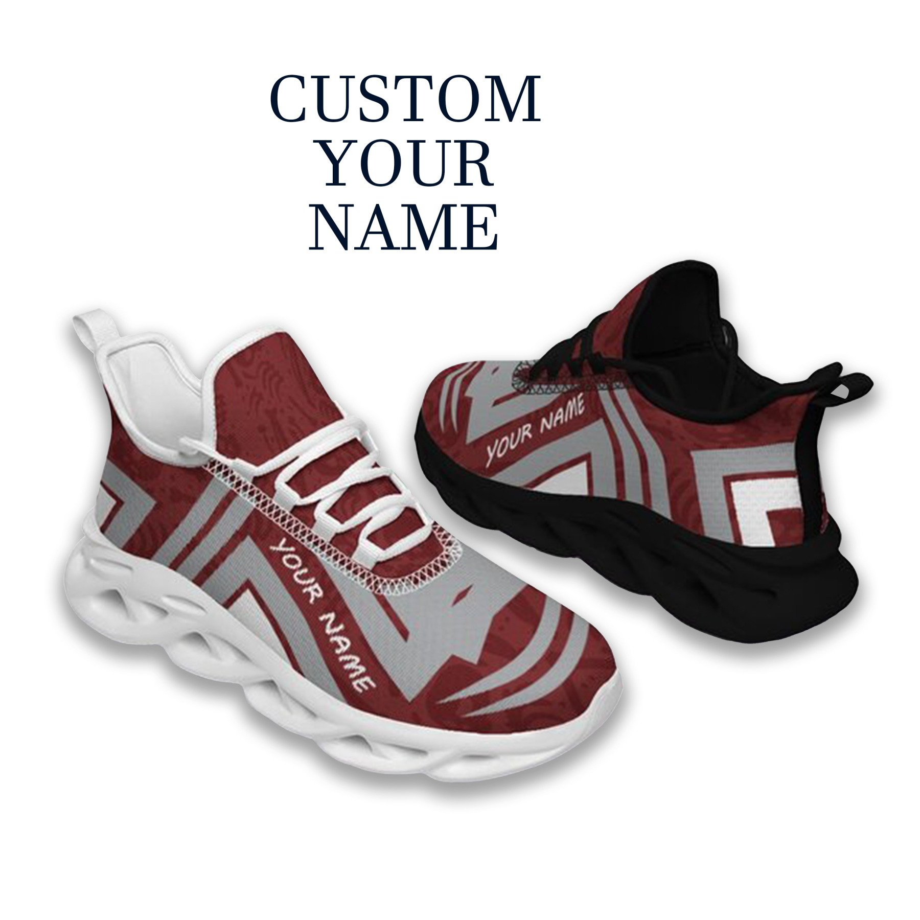 Max Sowl-25-cy-College Station-16-4, Personalized Texas A&M Aggies Custom Max Sowl Shoes, Personalized Sport Footwear, Custom Color-Blocked Running Shoes