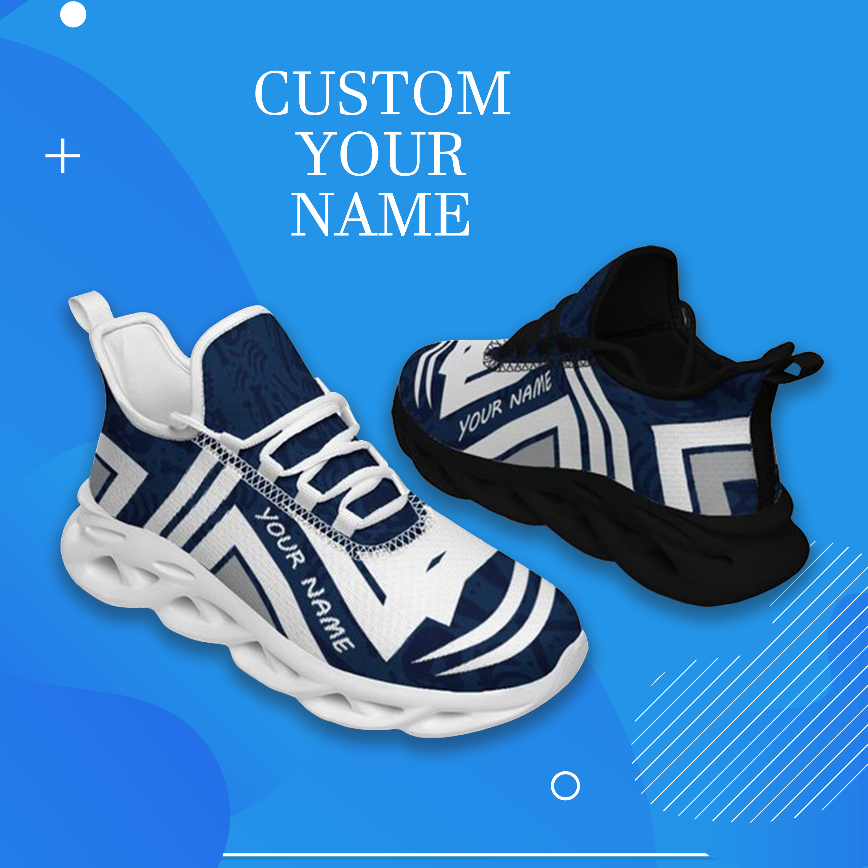 Personalized Penn State Nittany Lions Custom Max Sowl Shoes, Personalized Sport Footwear, Custom Color-Blocked Running Shoes