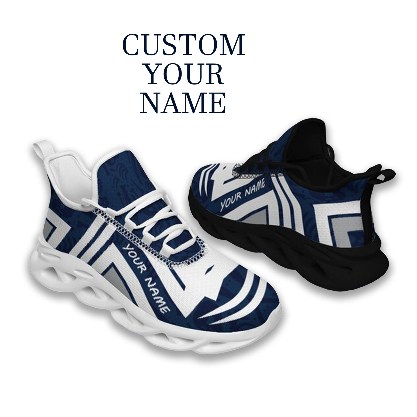Max Sowl-25-cy-State College-17-4, Personalized Penn State Nittany Lions Custom Max Sowl Shoes, Personalized Sport Footwear, Custom Color-Blocked Running Shoes