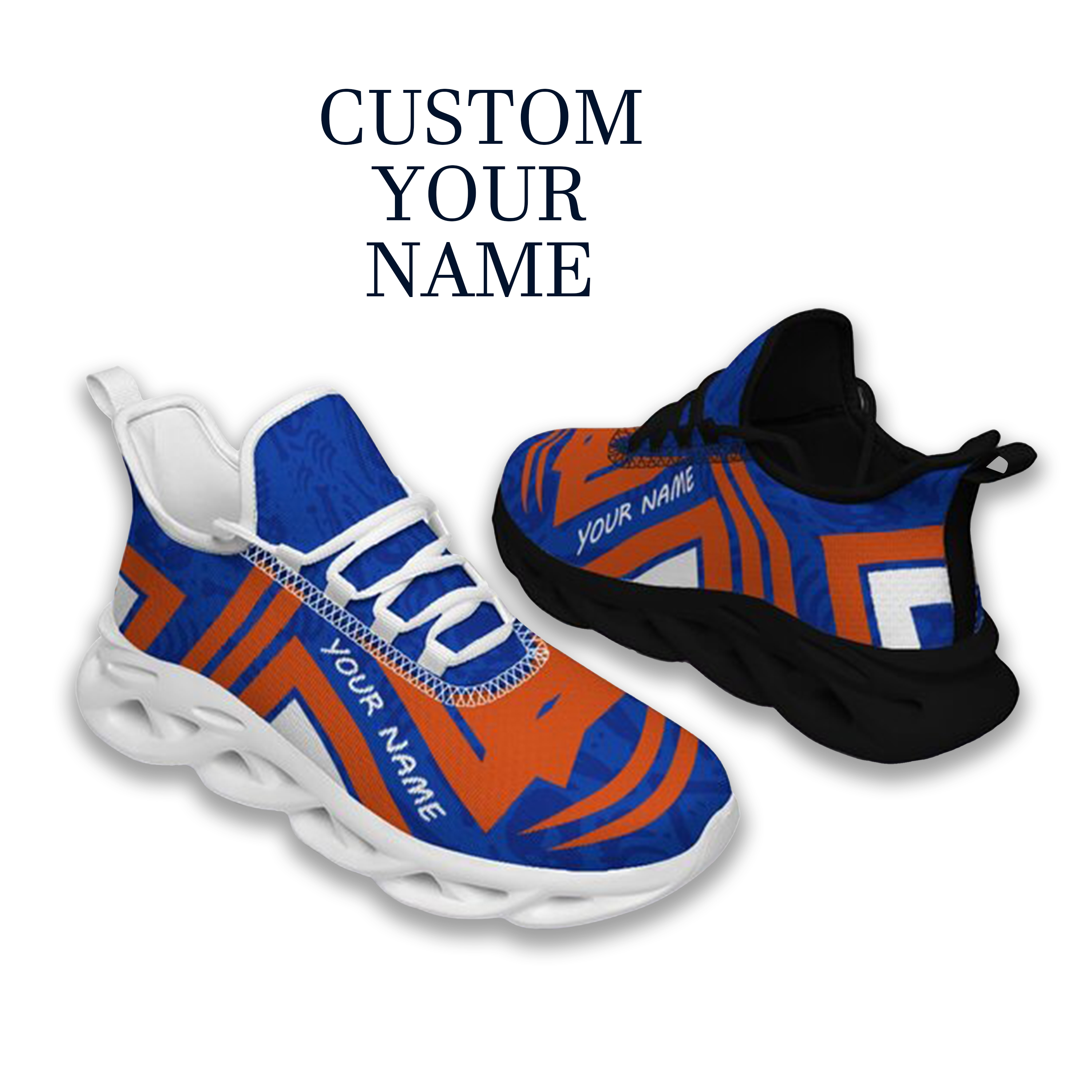 Max Sowl-25-cy-Boise-23-4, Personalized Boise State Broncos Custom Max Sowl Shoes, Personalized Sport Footwear, Custom Color-Blocked Running Shoes