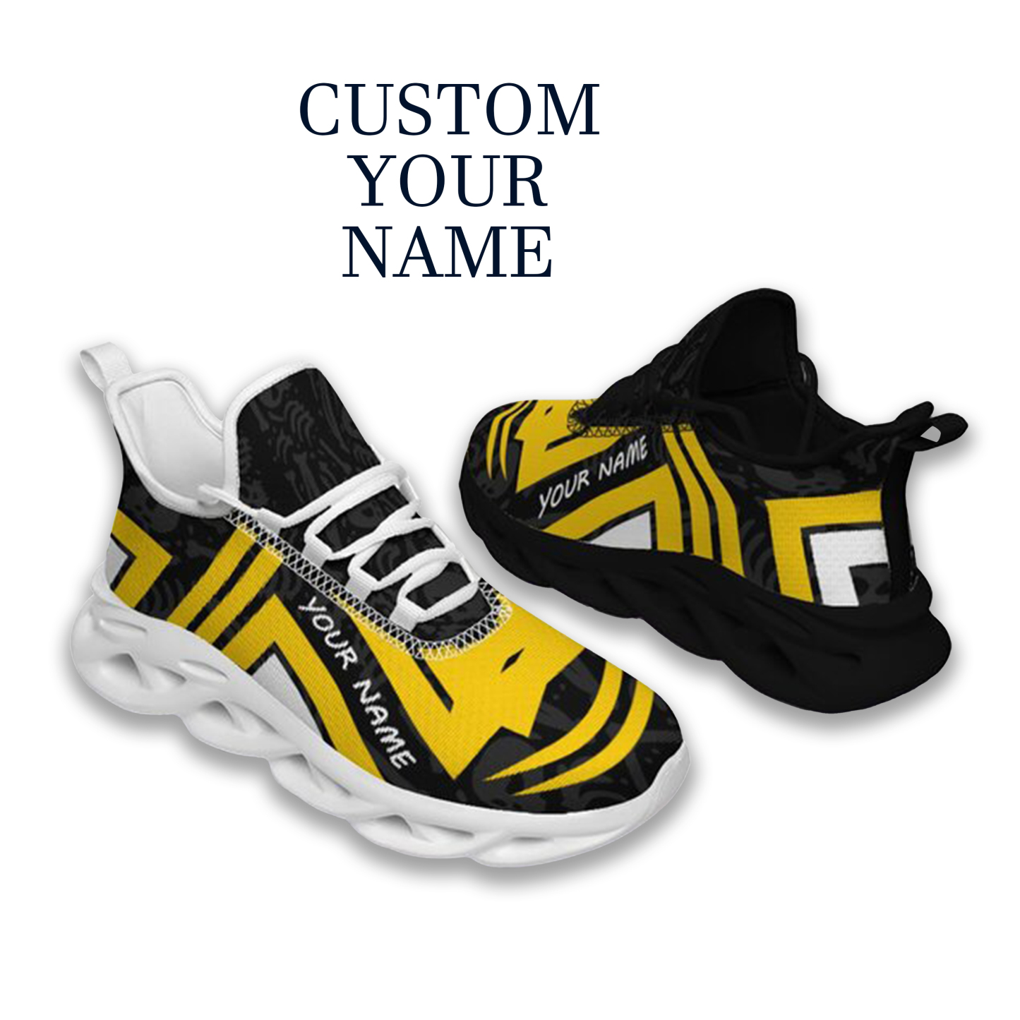 Max Sowl-25-cy-Iowa City-25-4, Personalized Iowa Hawkeyes Custom Max Sowl Shoes, Personalized Sport Footwear, Custom Color-Blocked Running Shoes