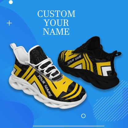Personalized Iowa Hawkeyes Custom Max Sowl Shoes, Personalized Sport Footwear, Custom Color-Blocked Running Shoes