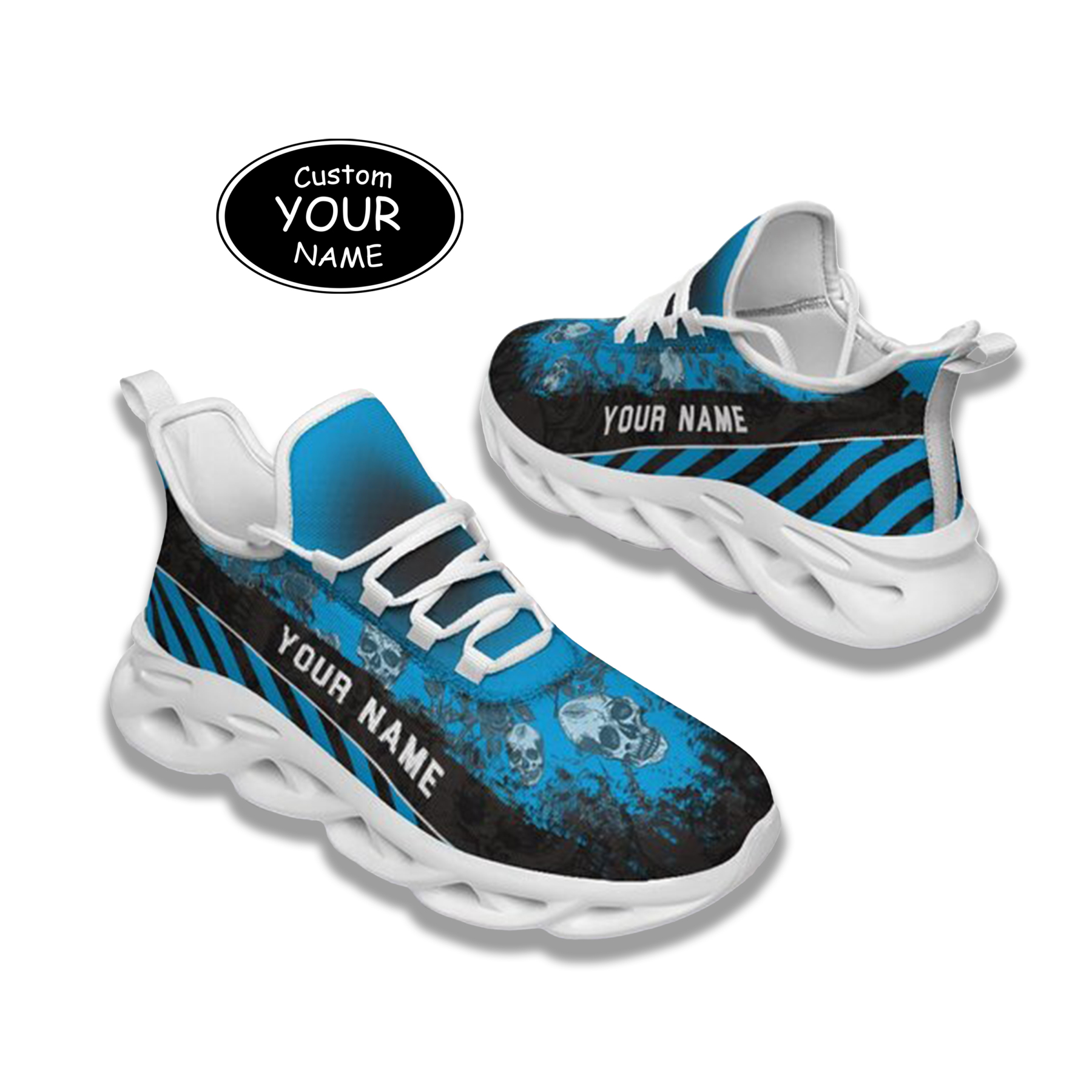 Personalized  Carolina Sneakers, Custom Breathable Walking Shoes, Patriotic Running Shoes,Max Sowl-25-cy-Carolina-5-2