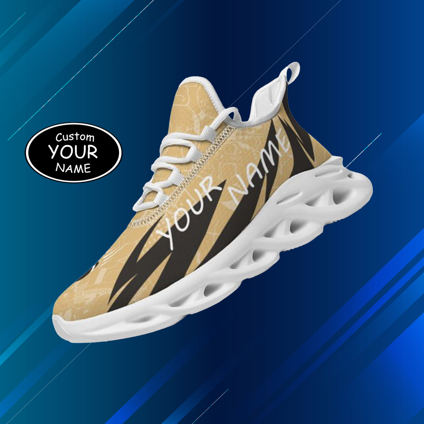 Personalized Army Black Knights Custom Max Sowl Shoes, Personalized Sport Footwear, Custom Color-Blocked Running Shoes