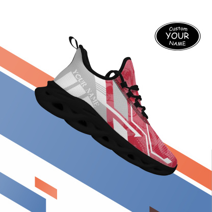 Max Sowl-25-yy-Tuscaloosa-2-5, Personalized Alabama Crimson Tide Custom Max Sowl Shoes, Personalized Skull Sport Footwear, Custom Color-Blocked Running Shoes