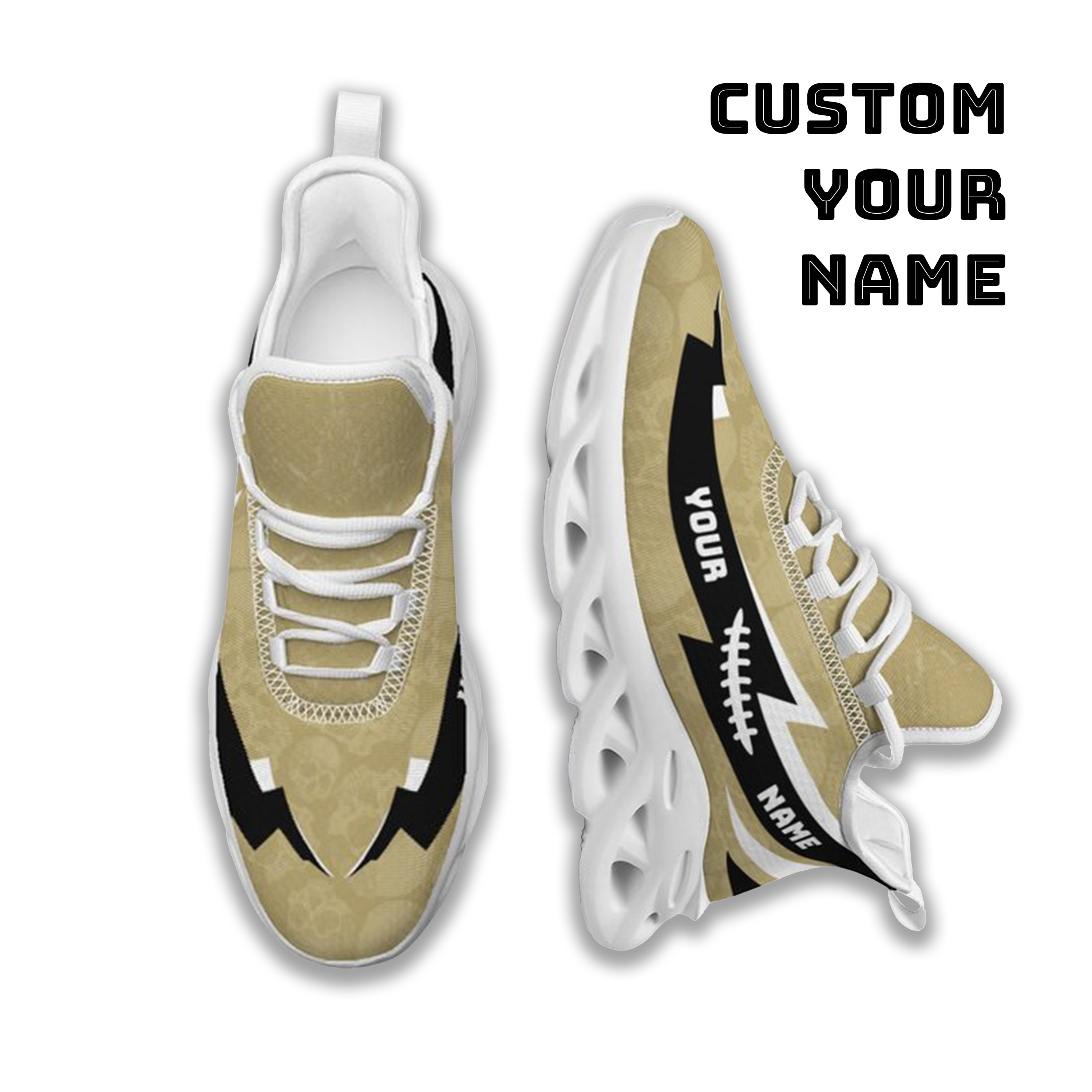 Max Sowl-25-cy-Orlando-11-6, Personalized UCF Knights Custom Max Sowl Shoes, Personalized Skull Sport Footwear, Custom Color-Blocked Running Shoes