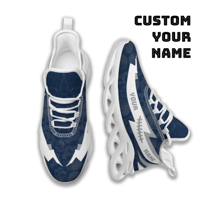 Max Sowl-25-cy-State College-17-6, Personalized Penn State Nittany Lions Custom Max Sowl Shoes, Personalized Skull Sport Footwear, Custom Color-Blocked Running Shoes