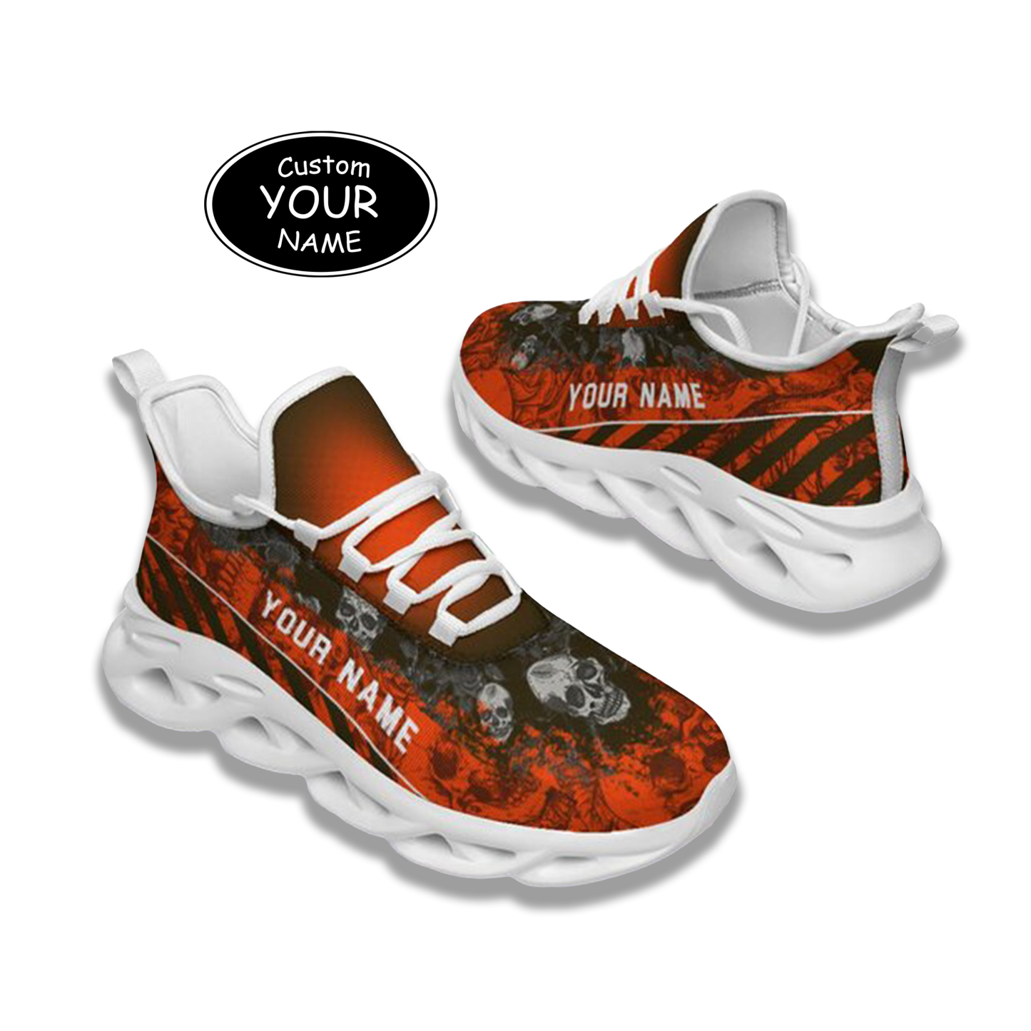 Personalized  Cleveland Sneakers, Custom Breathable Walking Shoes, Patriotic Running Shoes,Max Sowl-25-cy-Cleveland-8-2
