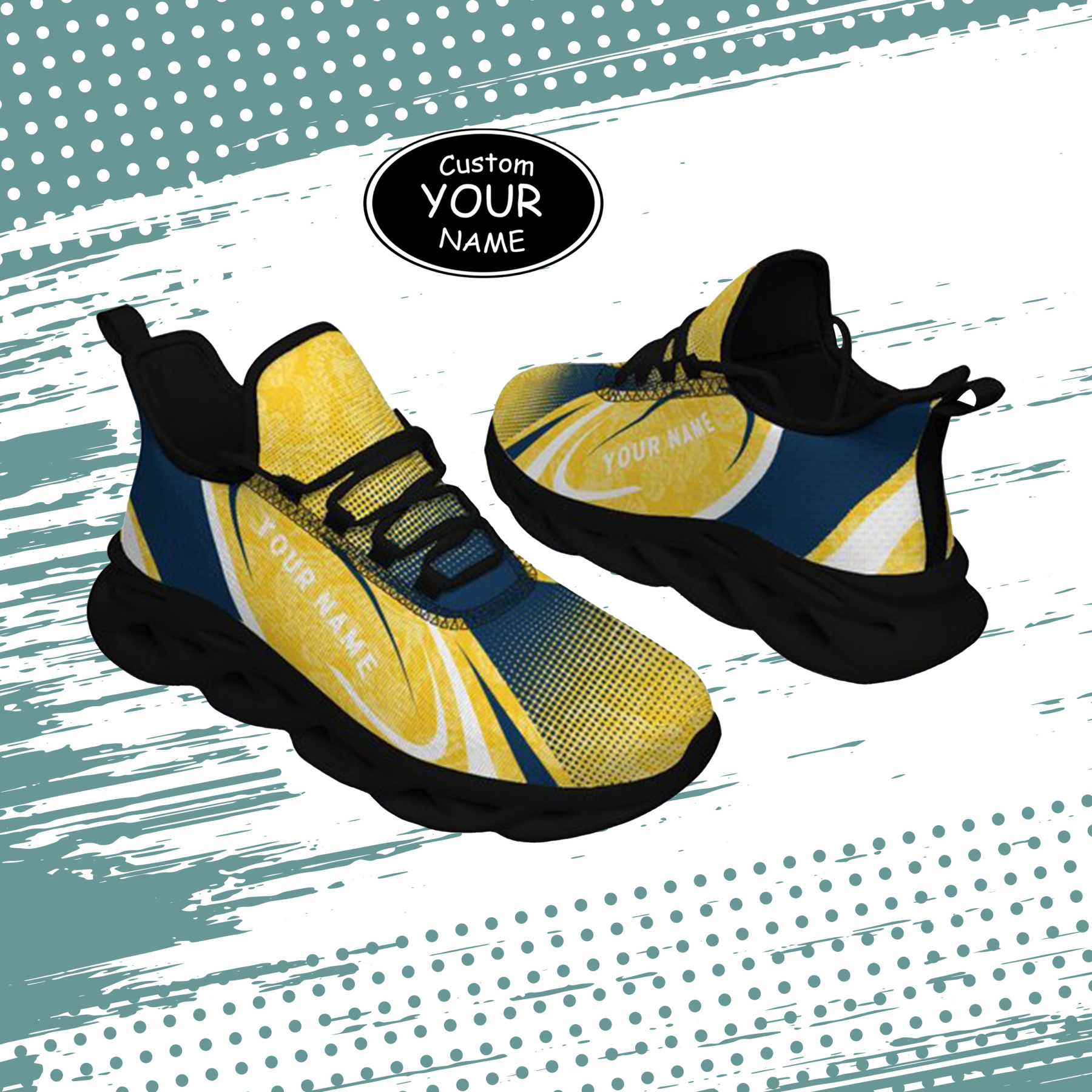 Max Sowl-25-yy-Ann Arbor-14-6, Personalized Michigan Wolverines Custom Max Sowl Shoes, Personalized Skull Sport Footwear, Custom Color-Blocked Running Shoes