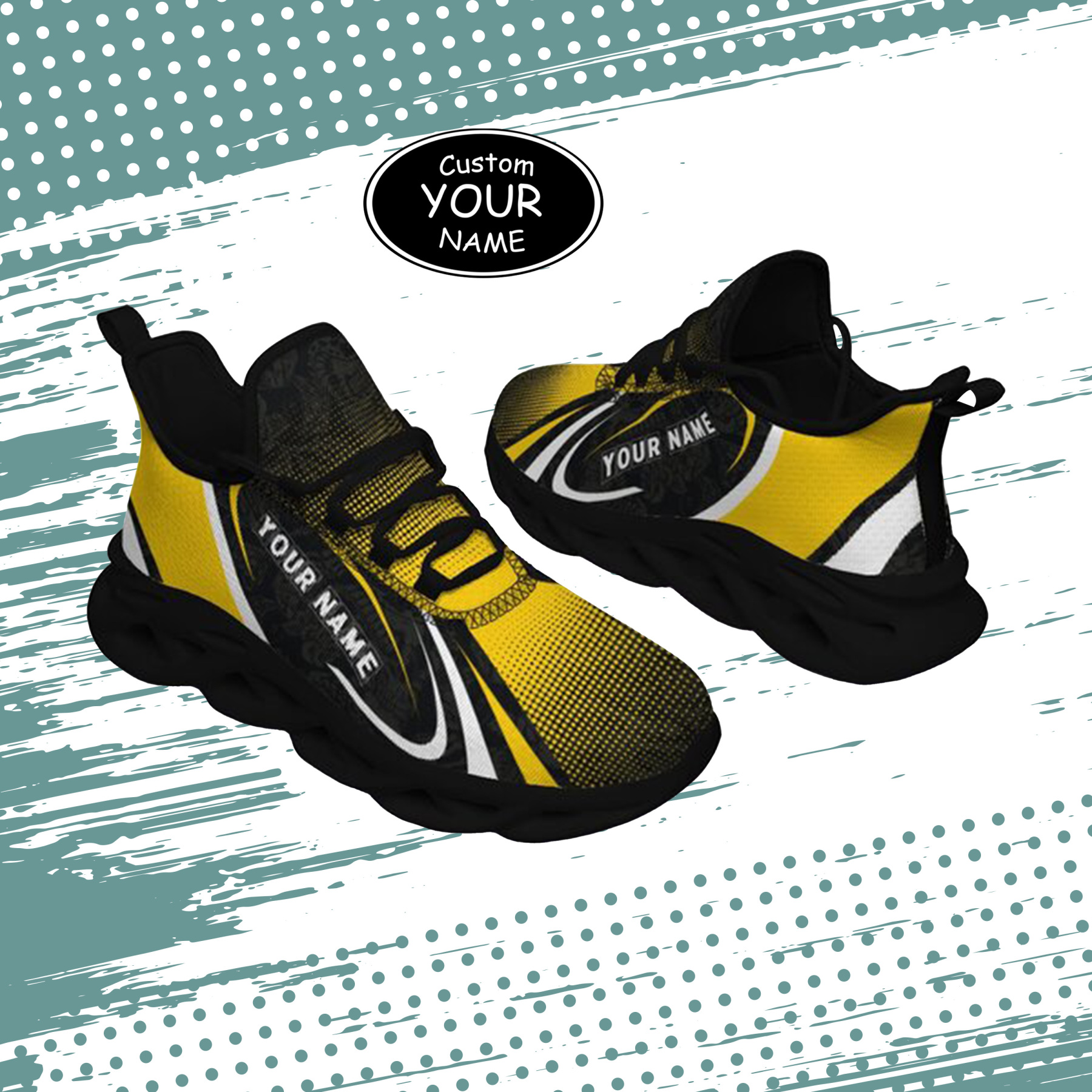 Max Sowl-25-yy-Iowa City-25-6, Personalized Iowa Hawkeyes Custom Max Sowl Shoes, Personalized Skull Sport Footwear, Custom Color-Blocked Running Shoes