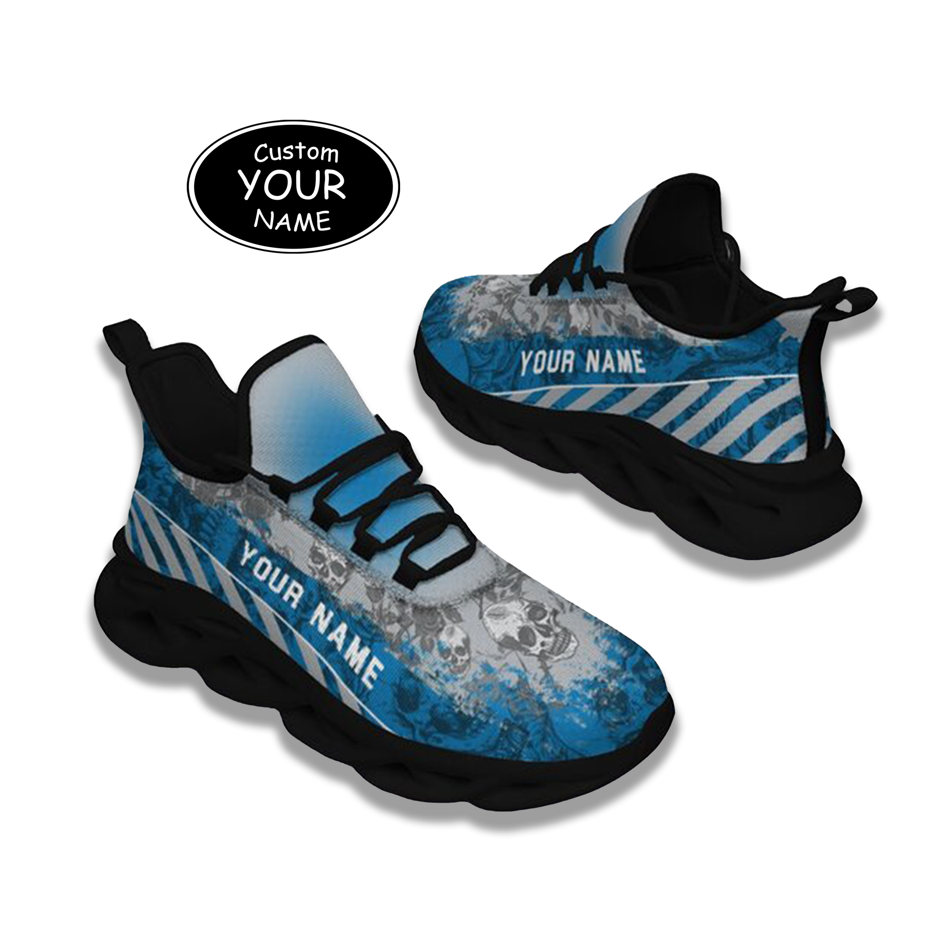Personalized  Detroit Sneakers, Custom Breathable Walking Shoes, Patriotic Running Shoes,Max Sowl-25-cy-Detroit-11-2