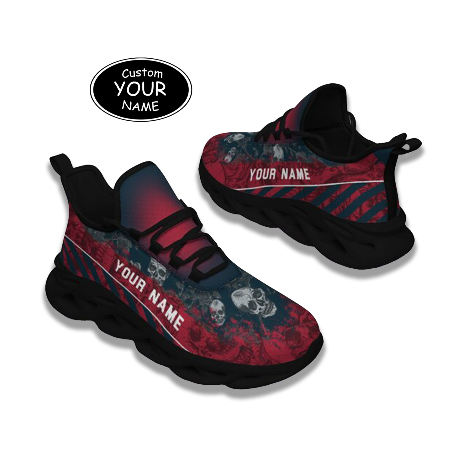 Personalized  Houston Sneakers, Custom Breathable Walking Shoes, Patriotic Running Shoes,Max Sowl-25-cy-Houston-12-2