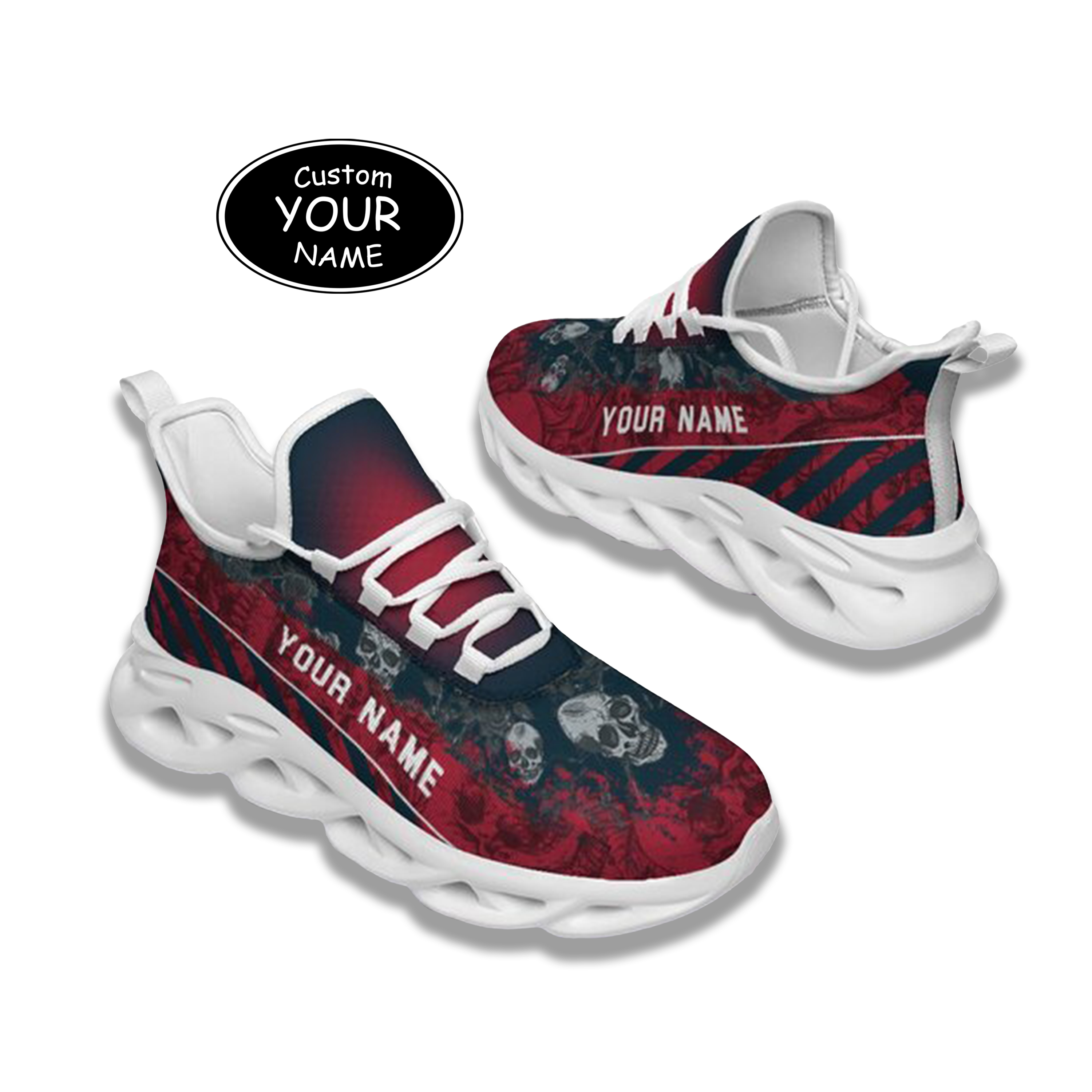 Personalized  Houston Sneakers, Custom Breathable Walking Shoes, Patriotic Running Shoes,Max Sowl-25-cy-Houston-12-2