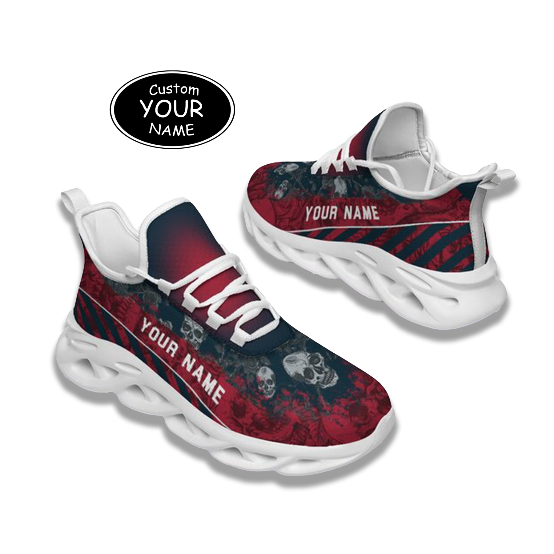 Personalized  Houston Sneakers, Custom Breathable Walking Shoes, Patriotic Running Shoes,Max Sowl-25-cy-Houston-12-2