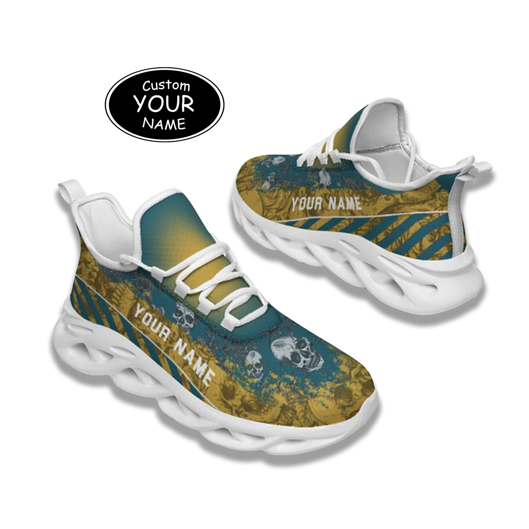 Personalized  Jacksonville Sneakers, Custom Breathable Walking Shoes, Patriotic Running Shoes,Max Sowl-25-cy-Jacksonville-16-2