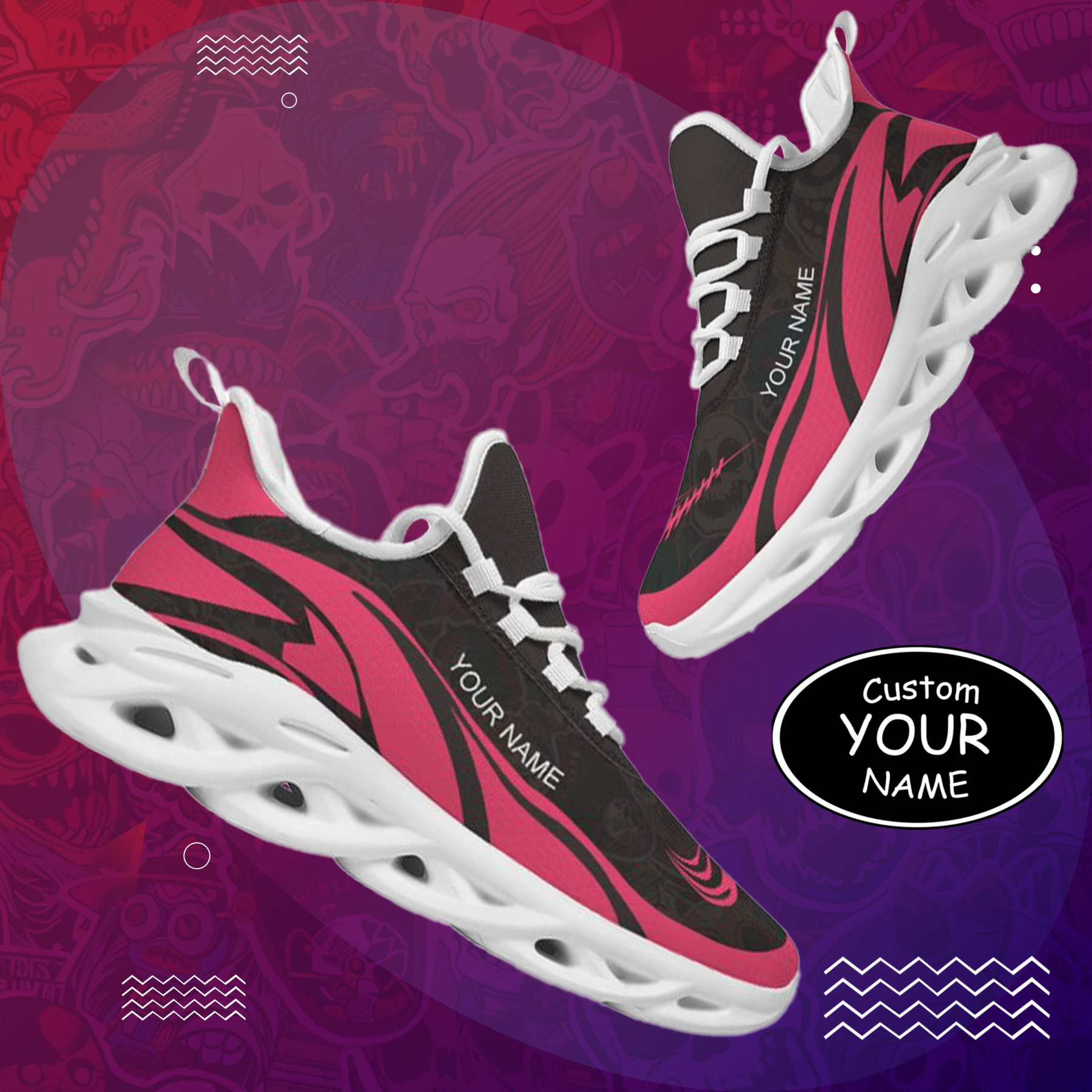 Personalized  Georgia Sneakers, Custom Breathable Walking Shoes, Patriotic Running Shoes