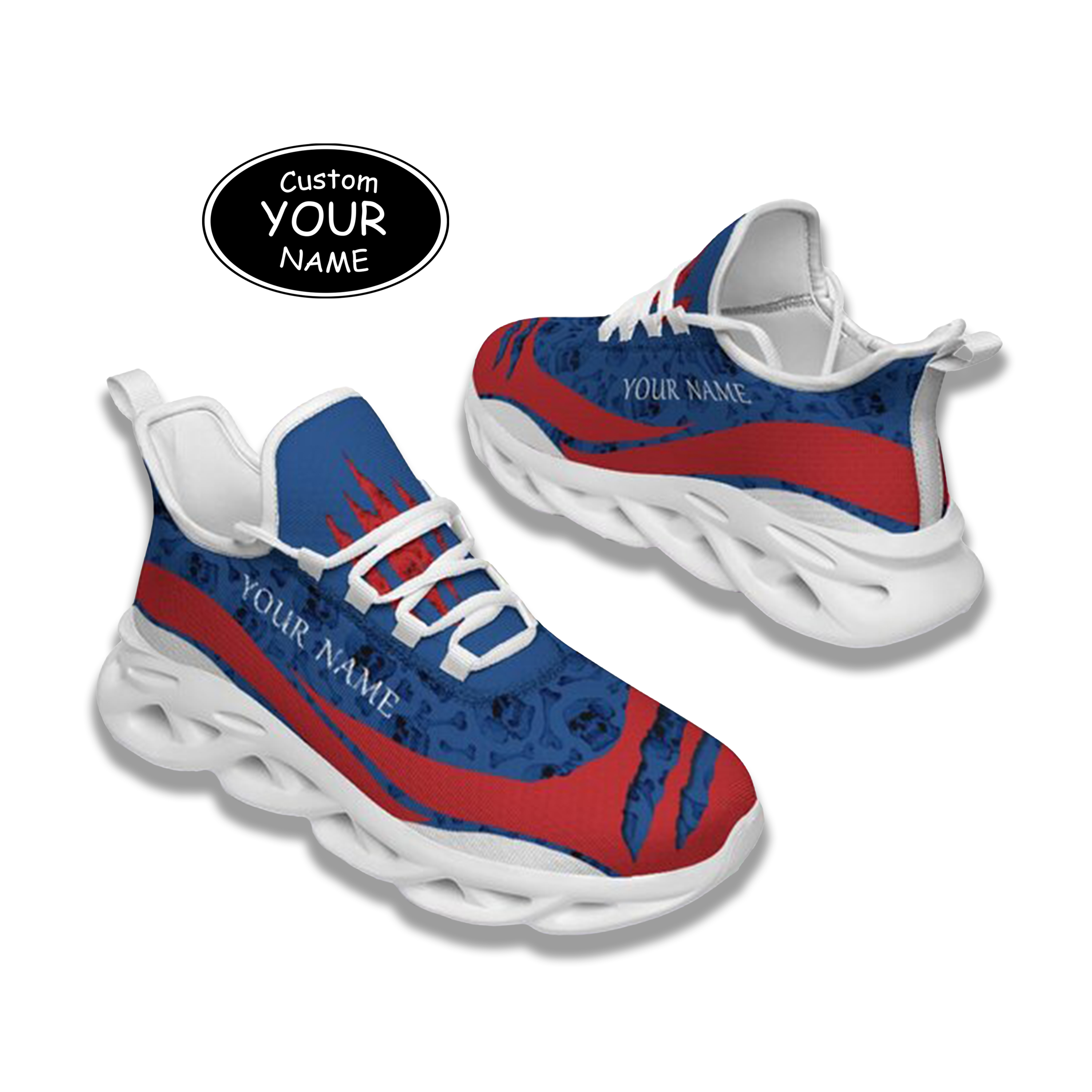 Max Sowl-25-cy-Buffalo-4-3，Personalized  Buffalo Sneakers, Custom Breathable Walking Shoes, Patriotic Running Shoes