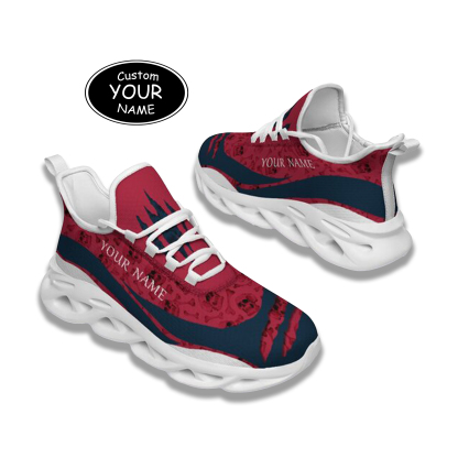 Max Sowl-25-cy-Houston-12-3，Personalized  Houston Sneakers, Custom Breathable Walking Shoes, Patriotic Running Shoes