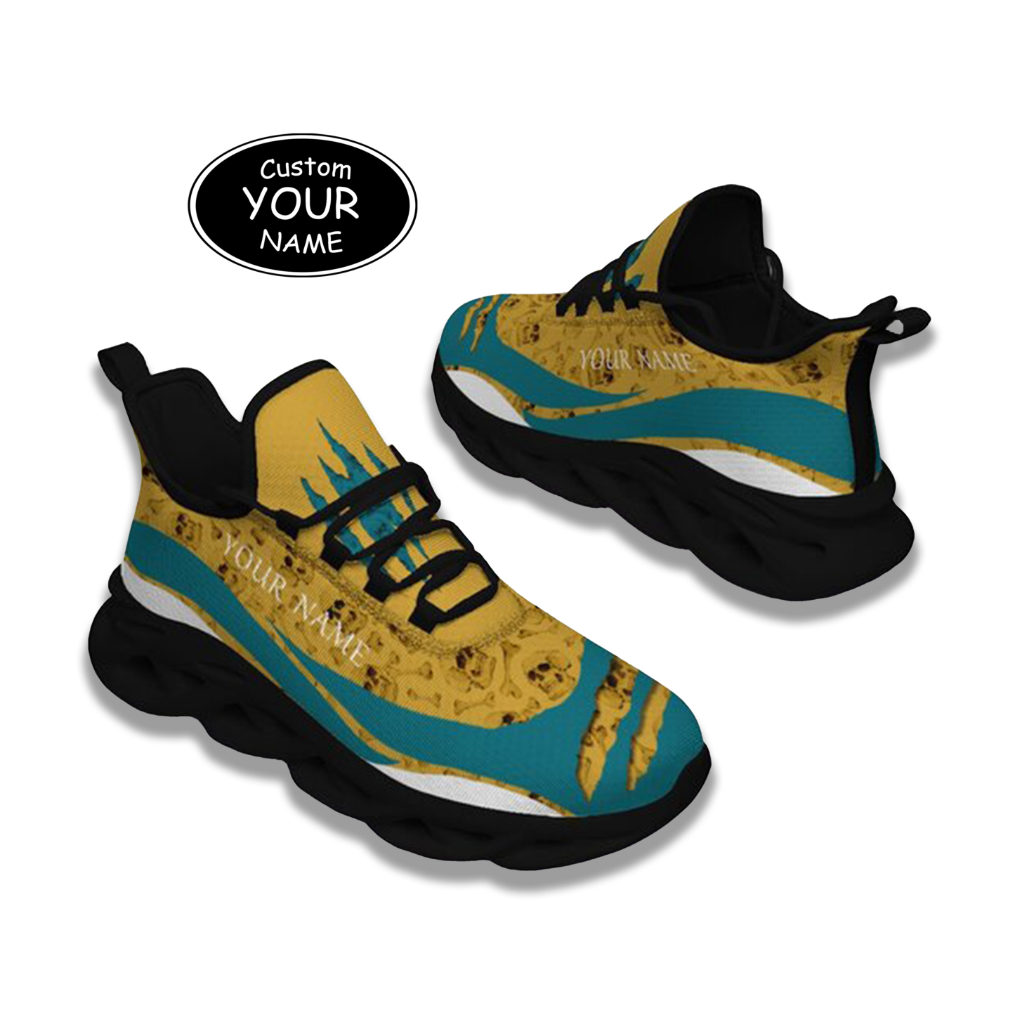 Max Sowl-25-cy-Jacksonville-16-3,Personalized  Jacksonville Sneakers, Custom Breathable Walking Shoes, Patriotic Running Shoes