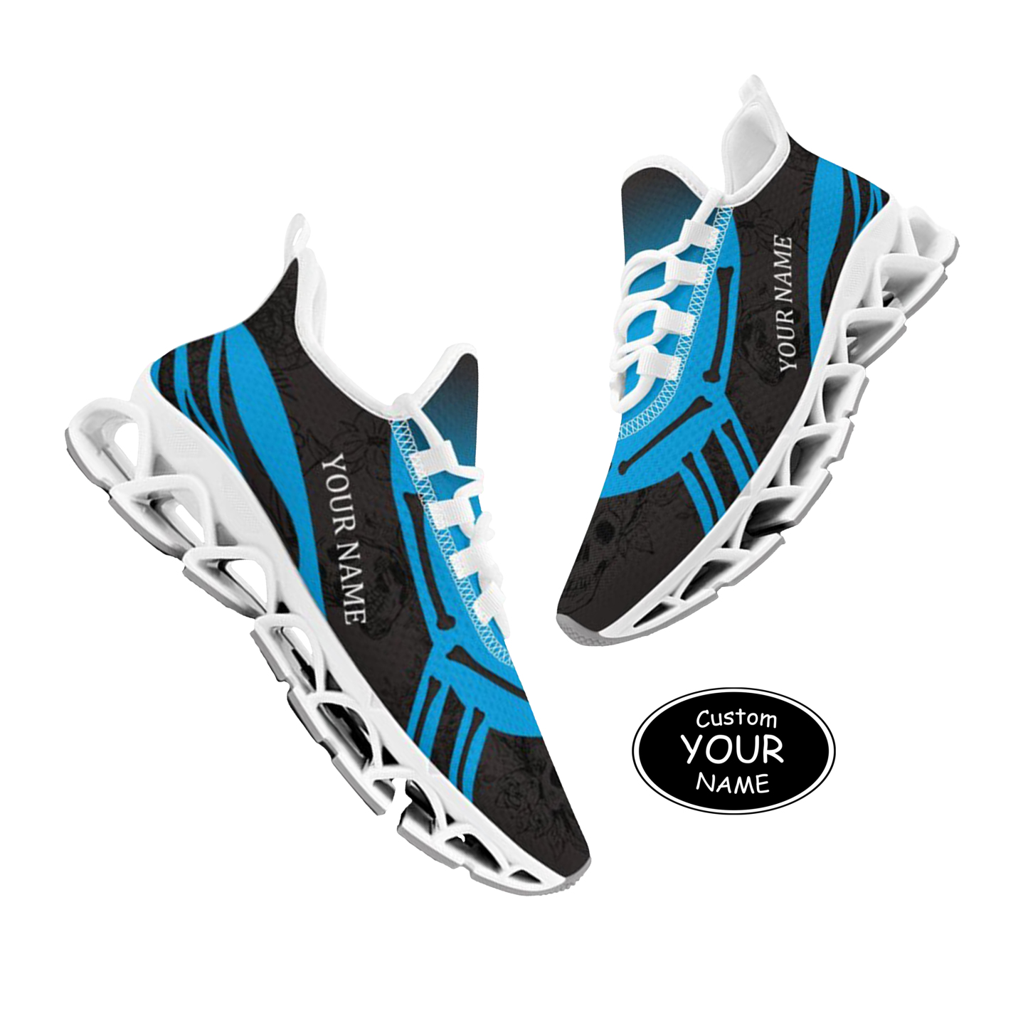 FN003-25-cy-Carolina-5-1，Personalized  Carolina Sneakers, Custom Breathable Walking Shoes, Patriotic Running Shoes