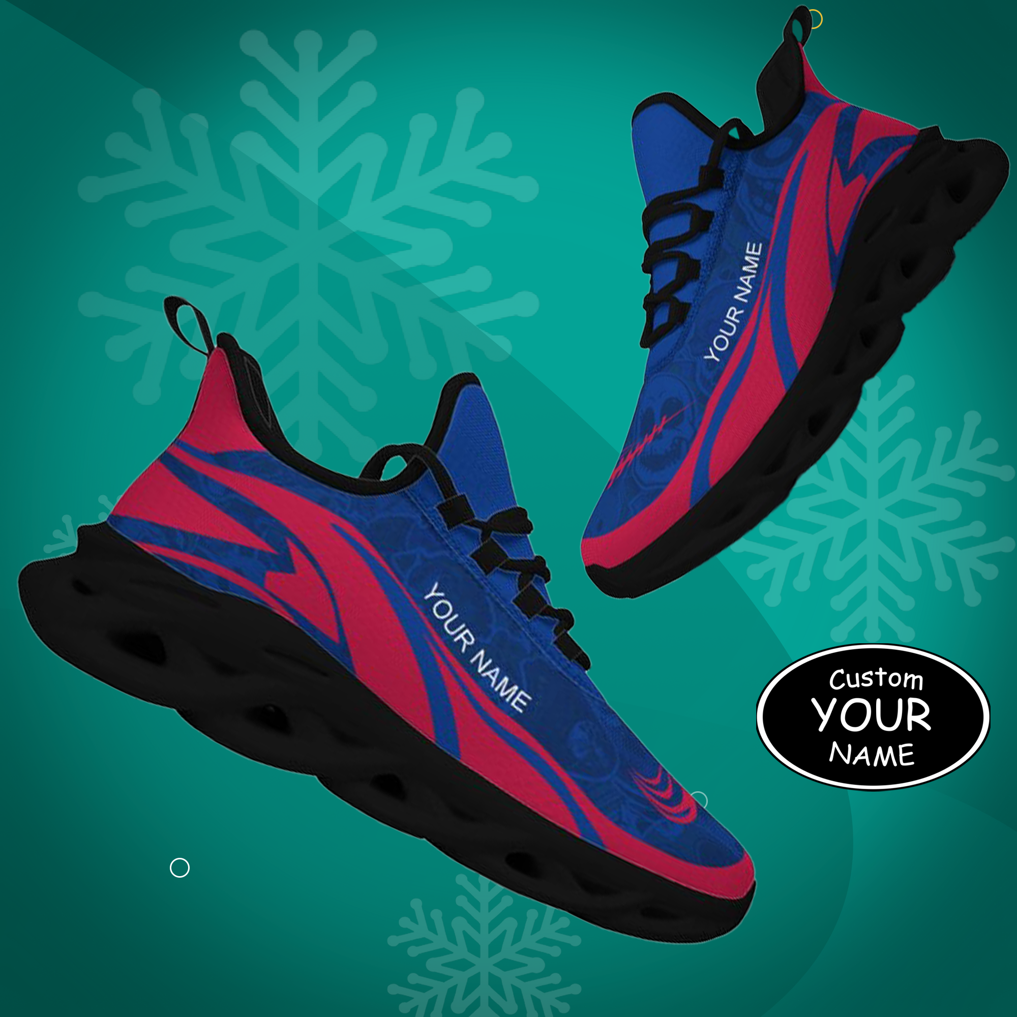 Personalized  New York Sneakers, Custom Breathable Walking Shoes, Patriotic Running Shoes