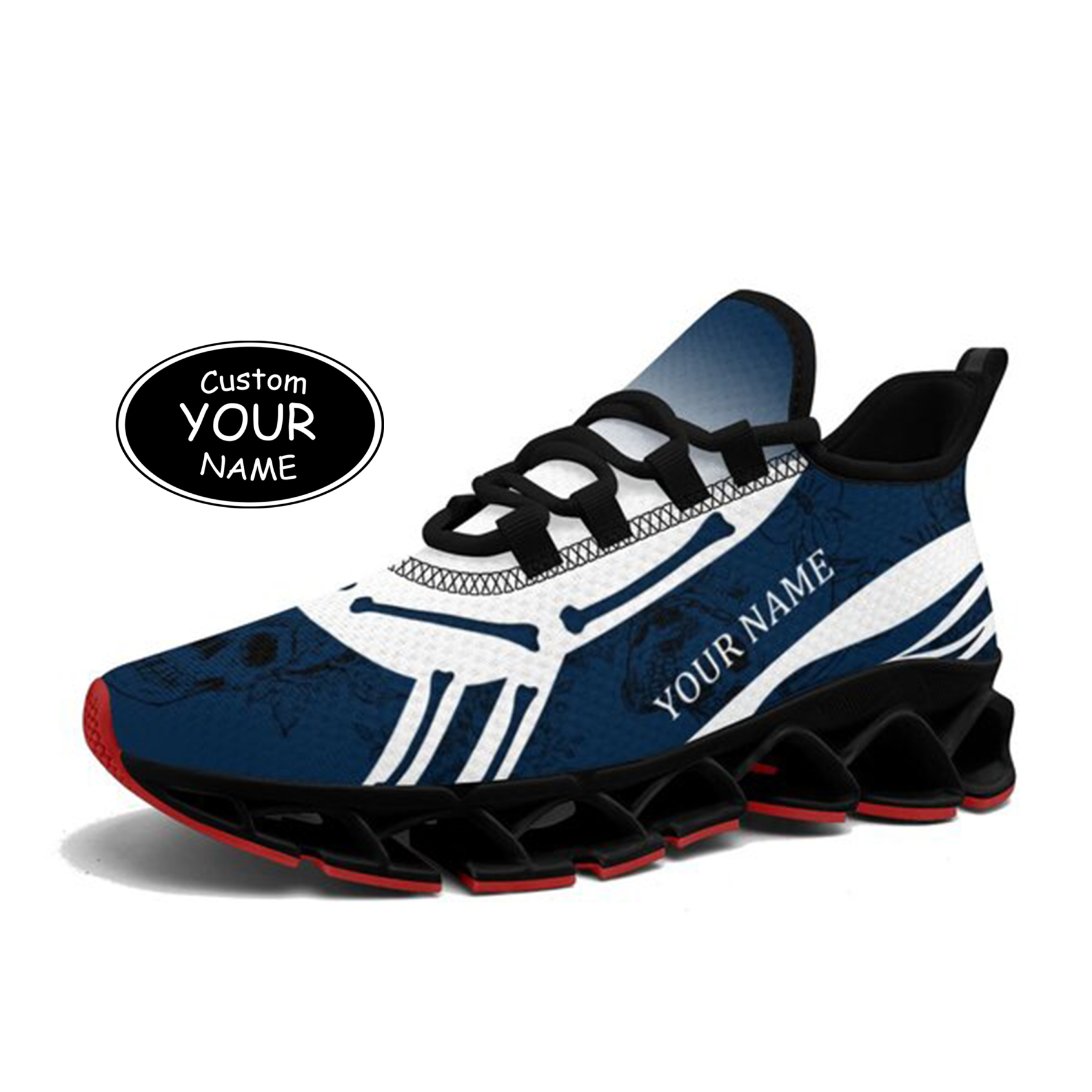 FN003-25-cy-Dallas-9-1，Personalized  Dallas Sneakers, Custom Breathable Walking Shoes, Patriotic Running Shoes