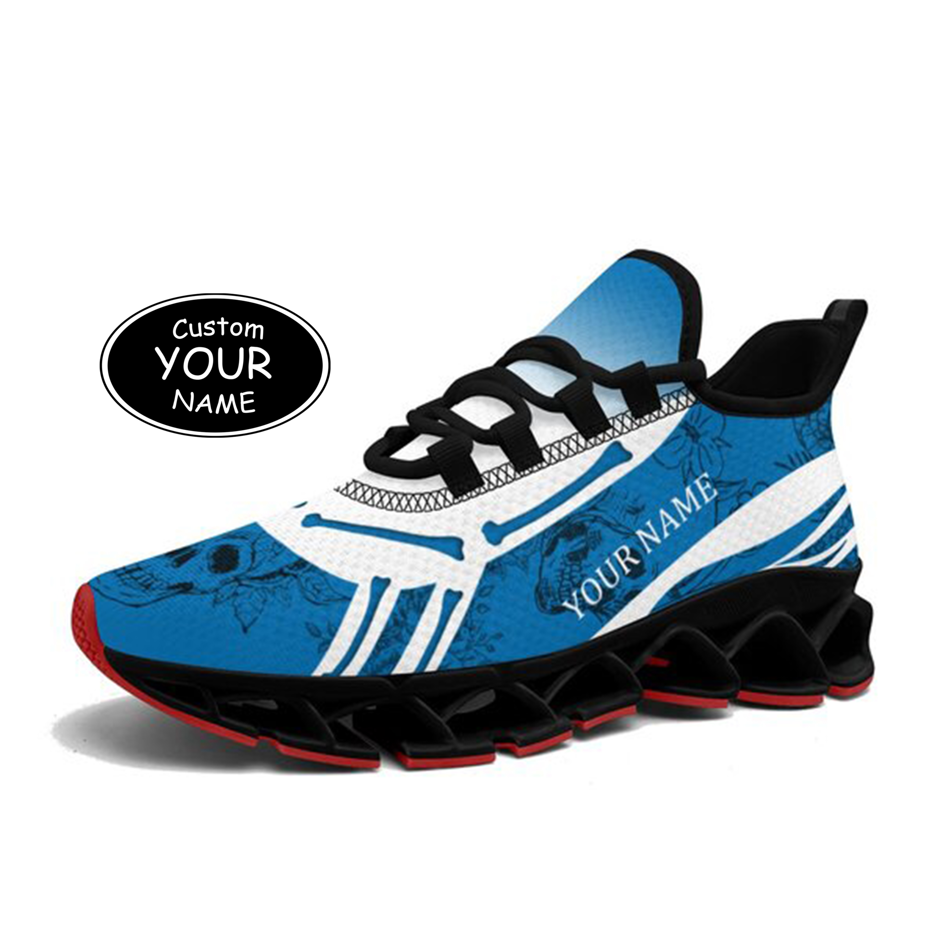 FN003-25-cy-Detroit-11-1，Personalized  Detroit Sneakers, Custom Breathable Walking Shoes, Patriotic Running Shoes